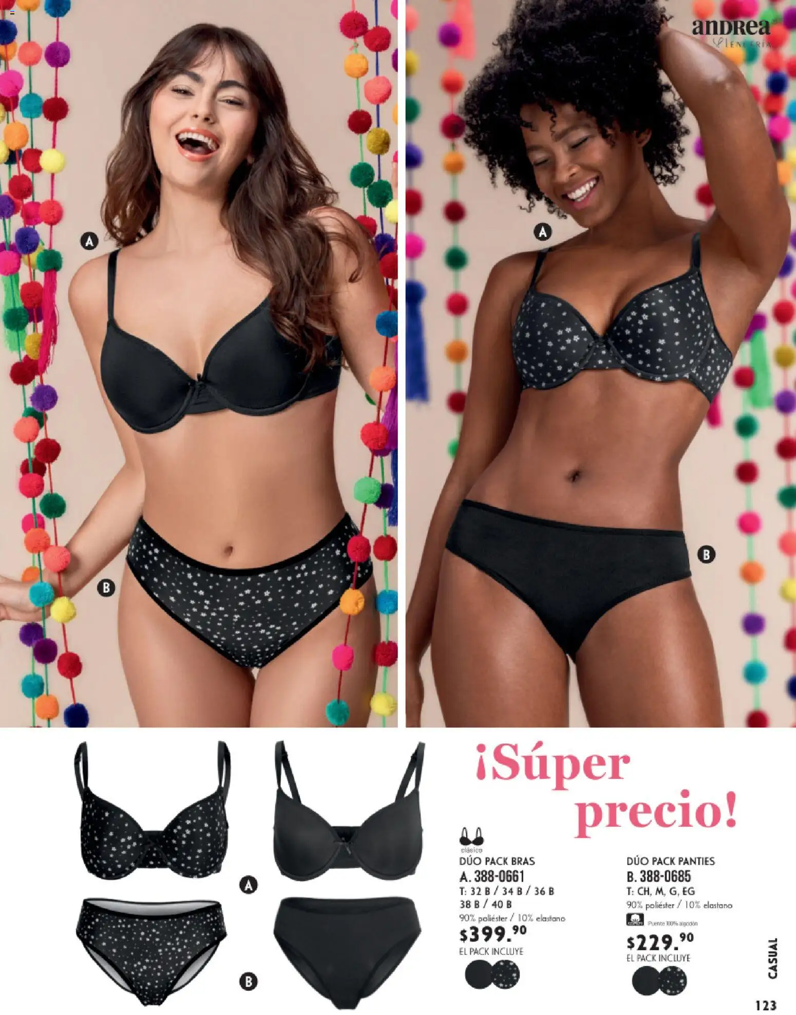 Nuevas ofertas de Andrea válidas en toda la República Mexicana desde el 25.01.2026. ¡Encuentra las mejores ofertas en Andrea catálogo Lencería & vestir interior! | Página: 19 | Productos: Algodón