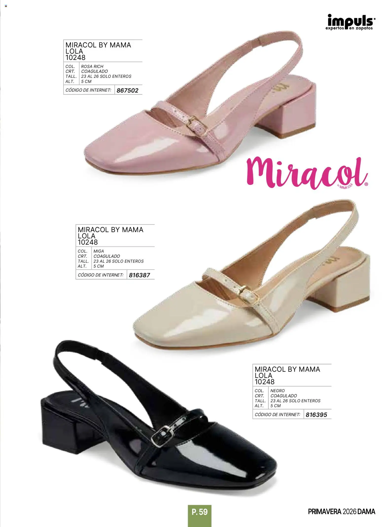 Nuevas ofertas de Impuls válidas en toda la República Mexicana desde el 01.01.2026. ¡Encuentra las mejores ofertas en Impuls catálogo Primavera! | Página: 61 | Productos: Zapatos