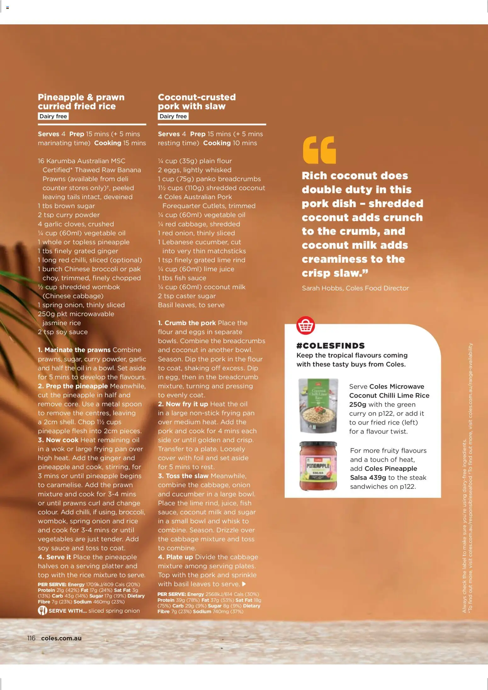 Coles catalogue - valid from 06.11.2025 | Page: 116 | Products: Milk, Juice, Pork, Salsa