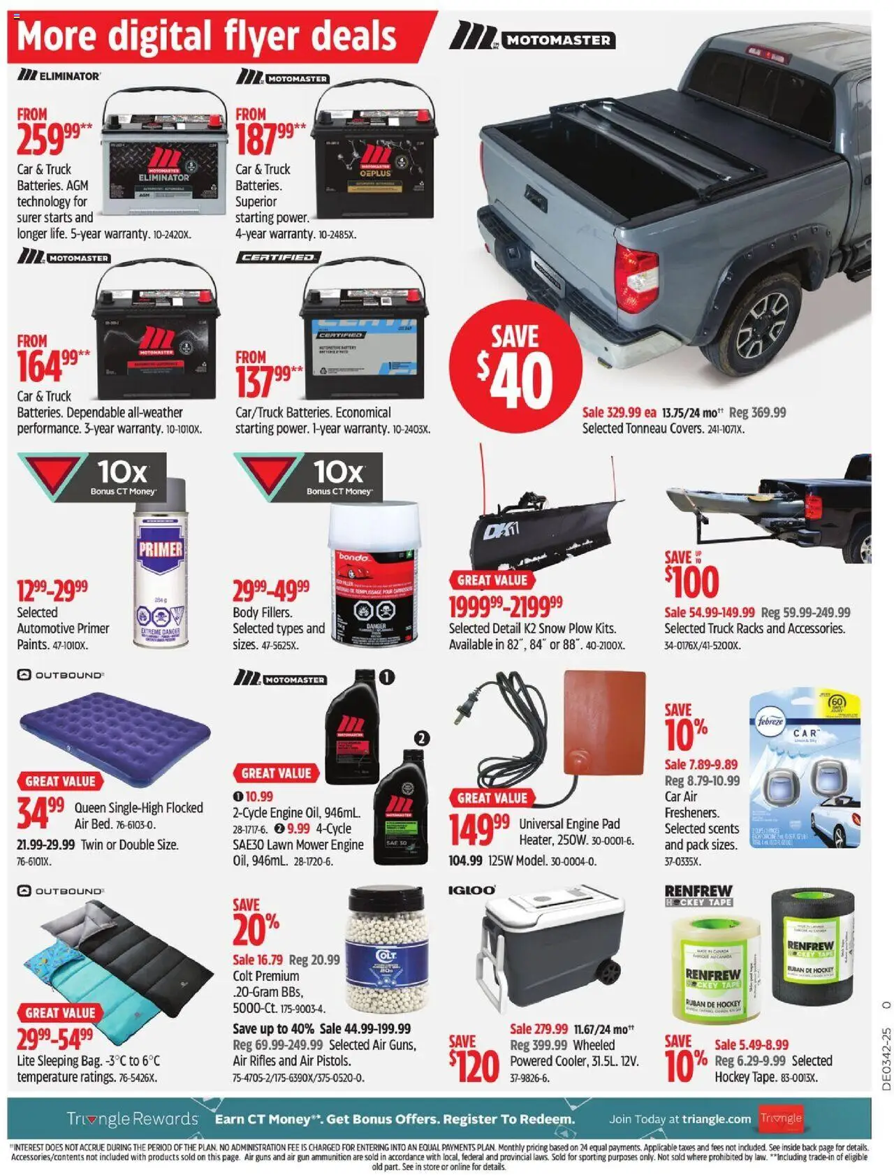 Canadian Tire flyer valid from 10.10.2025 | Page: 19 | Products: Mower, Battery