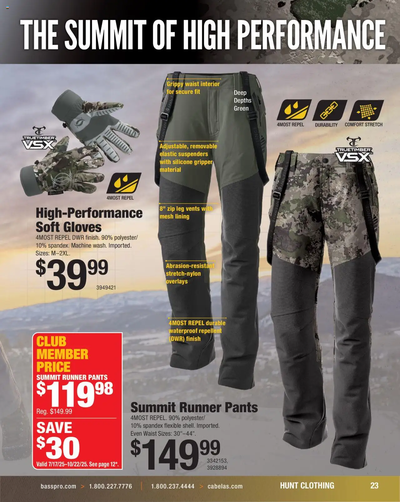 Cabela's Hunting Master 25 - valid from 11.08.2025 | Page: 23 | Products: Pants, Gloves