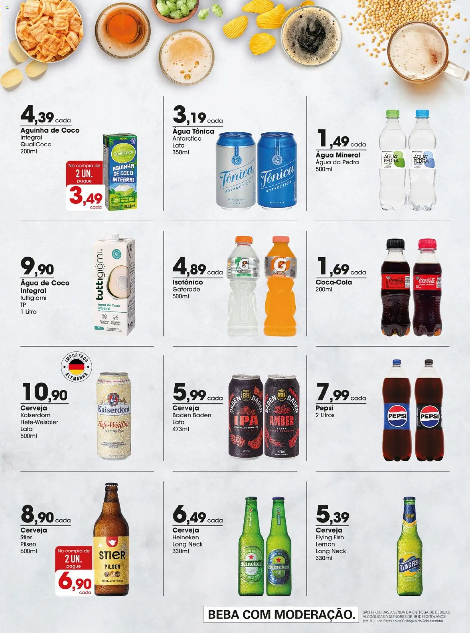 Zaffari Folheto - válido de 06.01.2026 | Página: 11 | Produtos: Água tônica, Gatorade, Cerveja, Água mineral