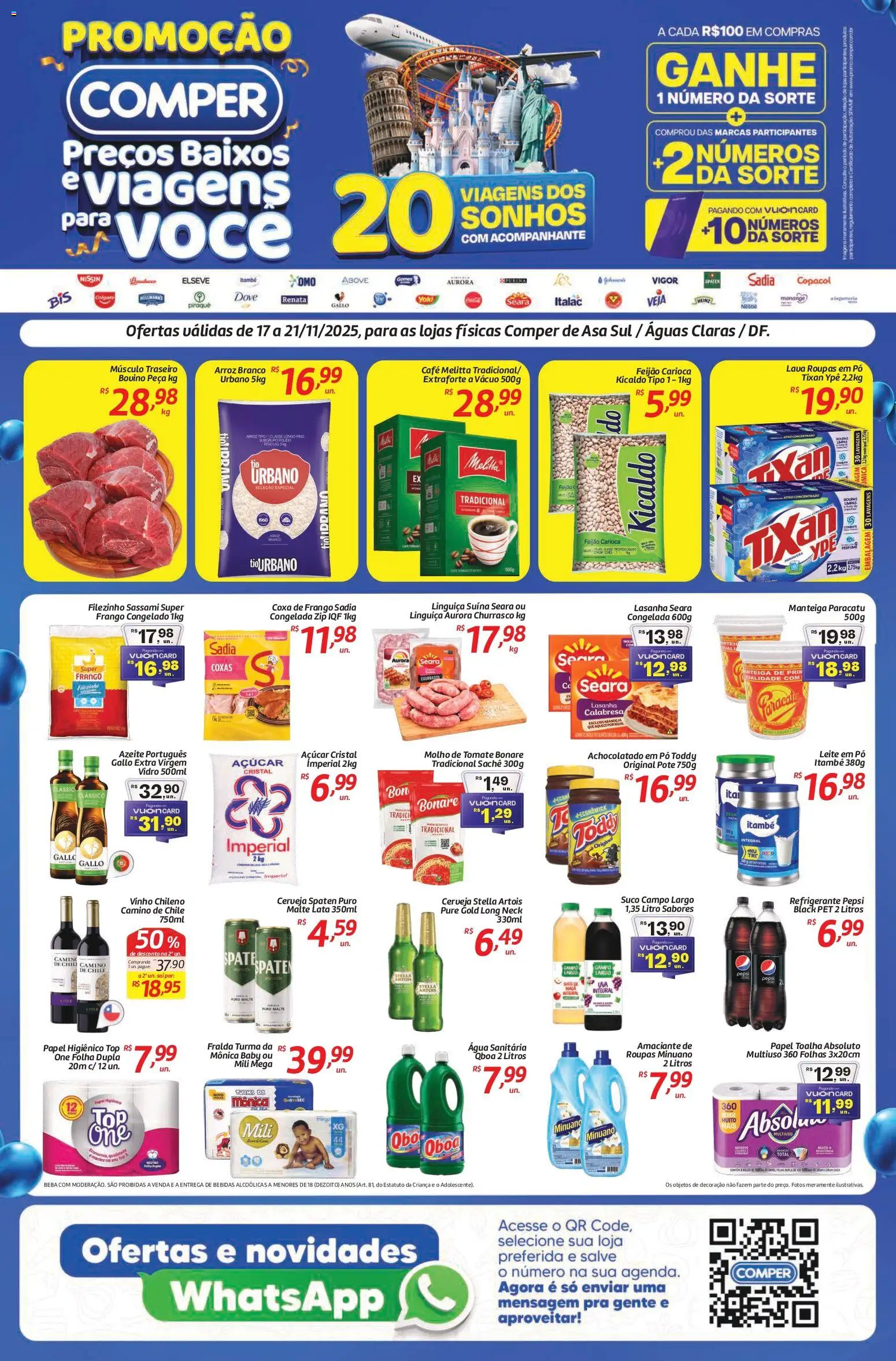 Comper Folheto - válido de 17.11.2025 | Página: 1 | Produtos: Molho de tomate, Café, Amaciante, Leite em pó