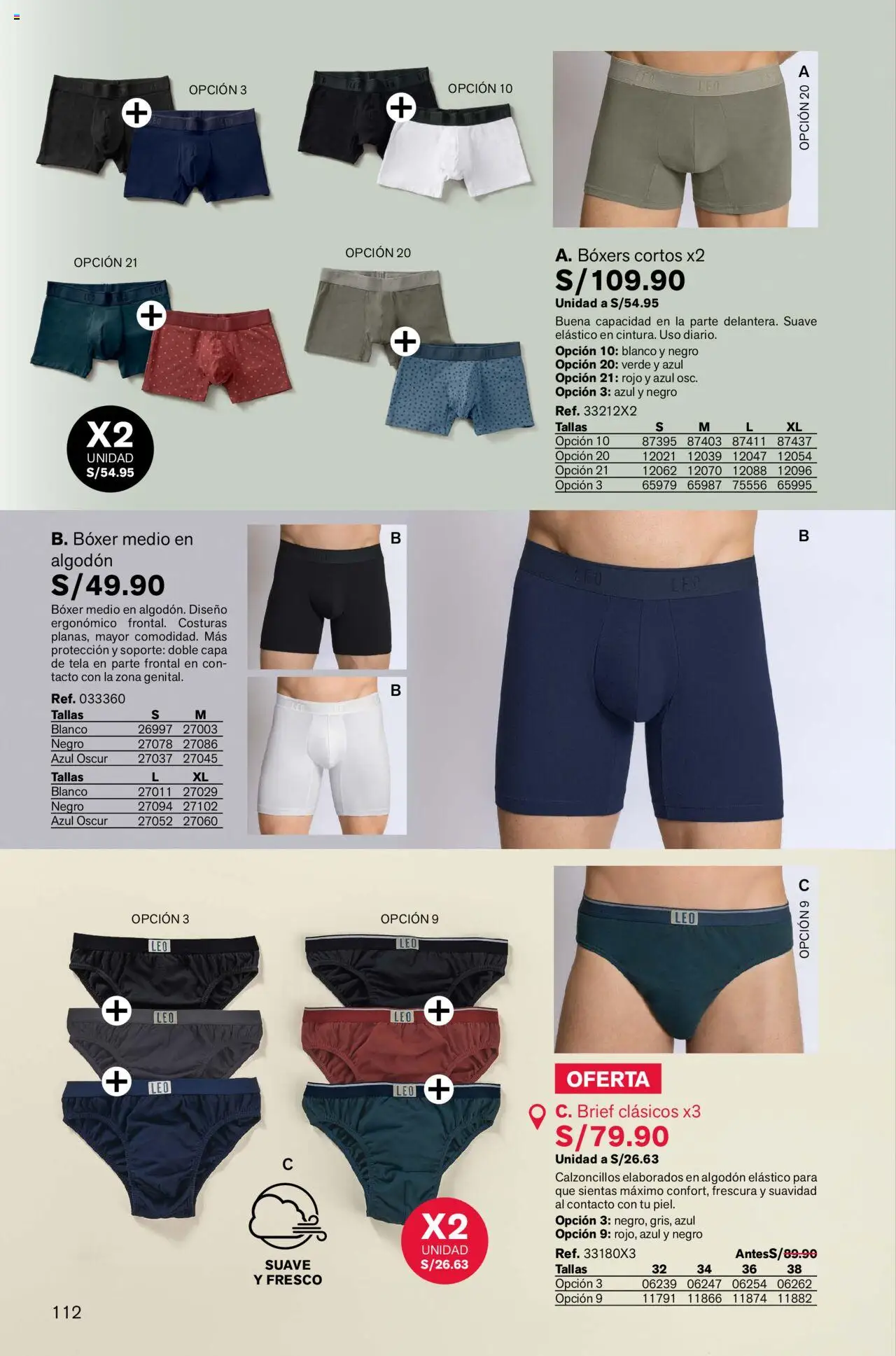 Catálogo Leonisa válido desde 04.08.2025 | Página: 112 | Productos: Boxers
