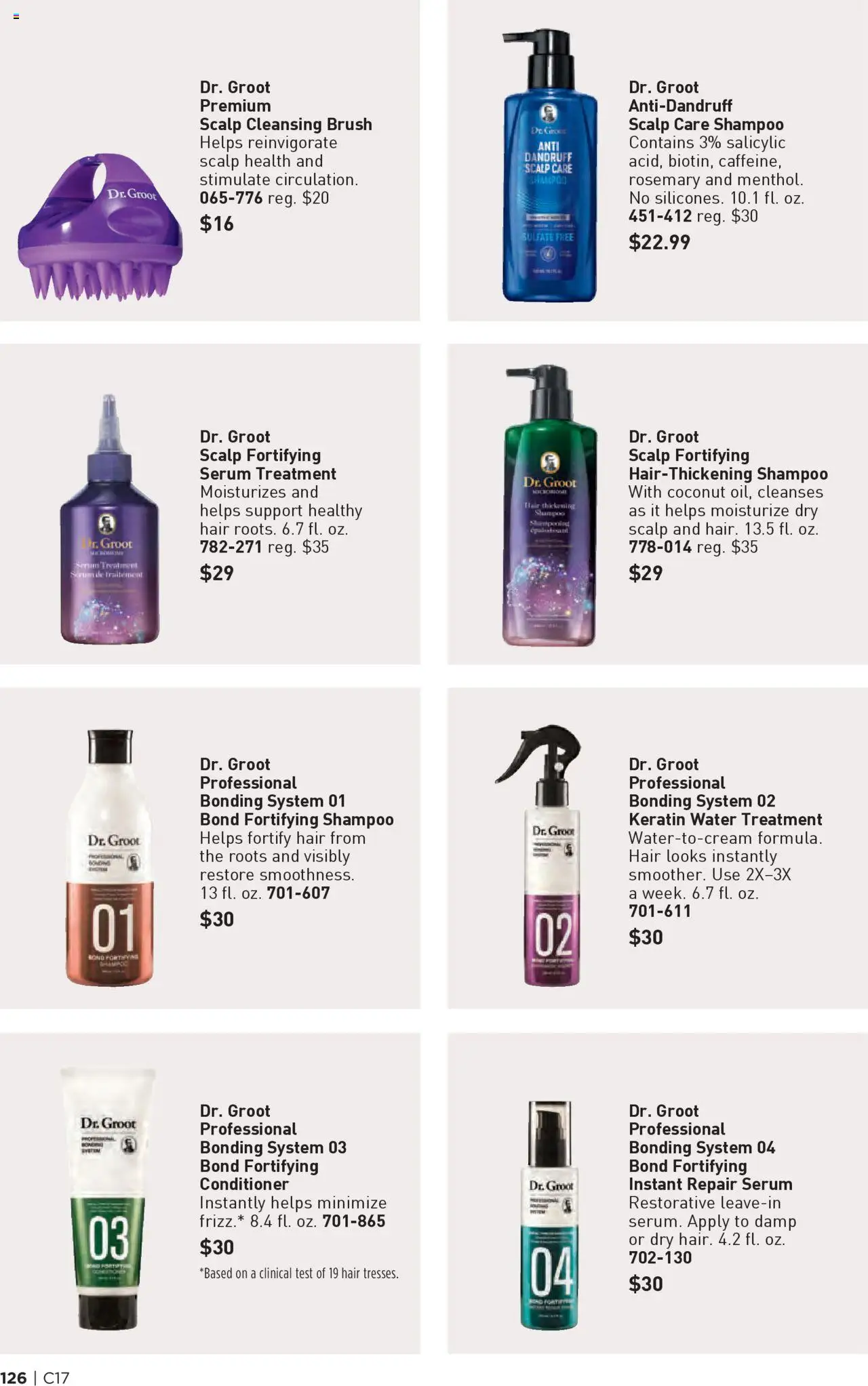 Avon Brochure - valid from 13.08.2025 | Page: 126 | Products: Brush, Shampoo, Conditioner, Water