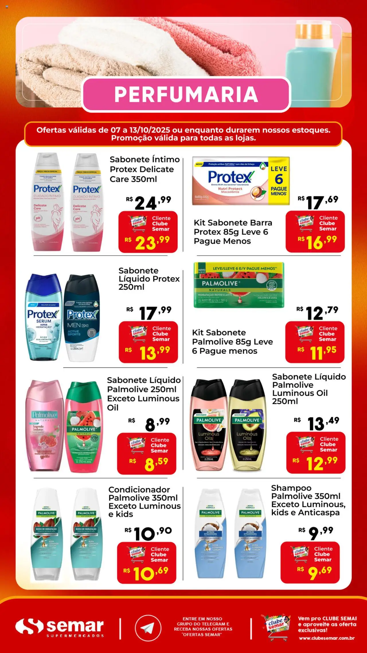 Semar Supermercado Folheto - válido de 07.10.2025 | Página: 1 | Produtos: Melancia, Lichia, Sérum, Sabonete