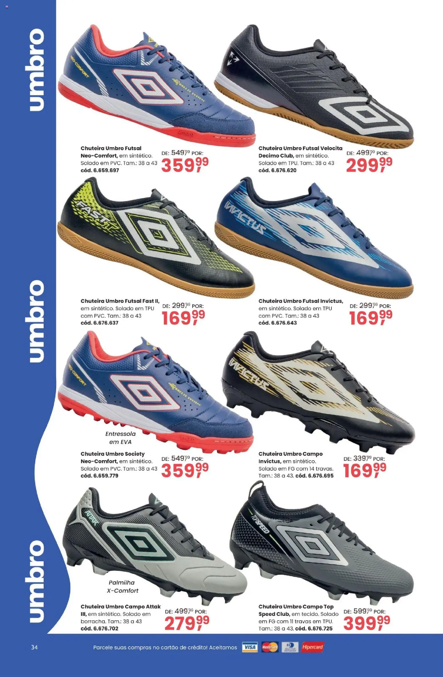 Quatro Estações Folheto - válido de 03.03.2026 | Página: 34 | Produtos: Chuteira, Palmilha