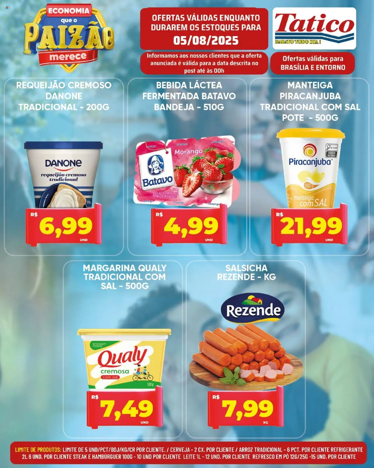 Tatico Folheto - válido de 05.08.2025 | Página: 10 | Produtos: Leite, Manteiga, Bebida, Requeijão
