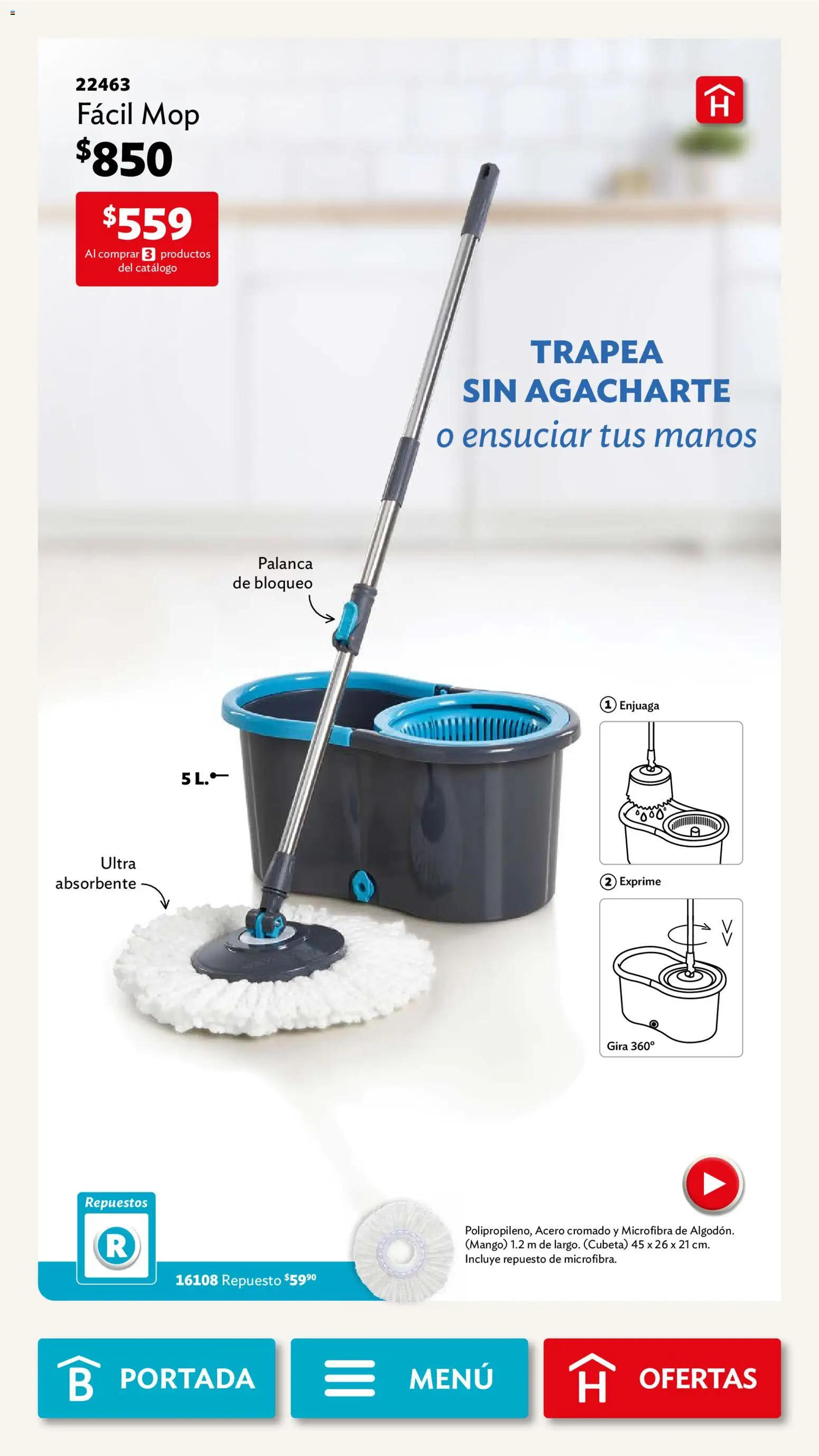 Nuevas ofertas de Betterware válidas en toda la República Mexicana desde el 02.02.2026. ¡Encuentra las mejores ofertas en Betterware campaña 2 2026! | Página: 107 | Productos: Mango