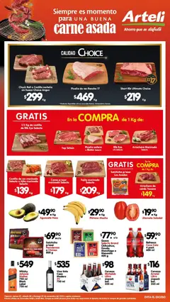 Vista previa de Arteli folleto Carnes & Cortes, nuevo folleto de la tienda, válido en México a partir del 07.11.2025