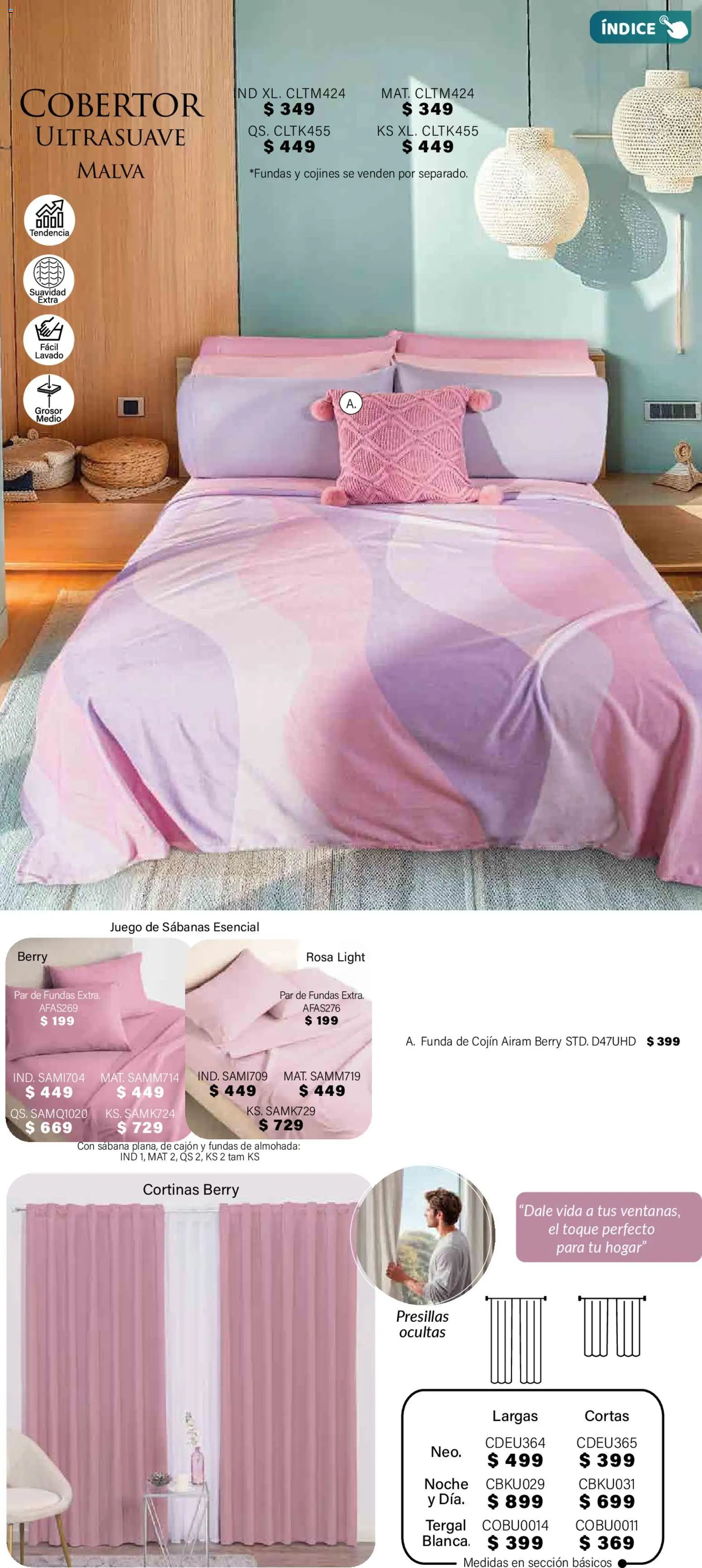 Nuevas ofertas de Colchas Concord válidas en toda la República Mexicana desde el 01.11.2025. ¡Encuentra las mejores ofertas en Colchas Concord Buen Fin! | Página: 408 | Productos: Cobertor, Juego, Almohada, Cortinas