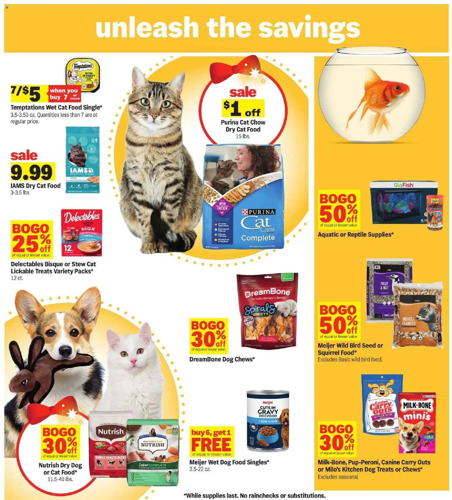 Meijer Weekly Ad - MI - valid from 19.11.2025 | Page: 32 | Products: Dog Treats, Dog Food, Cat Food