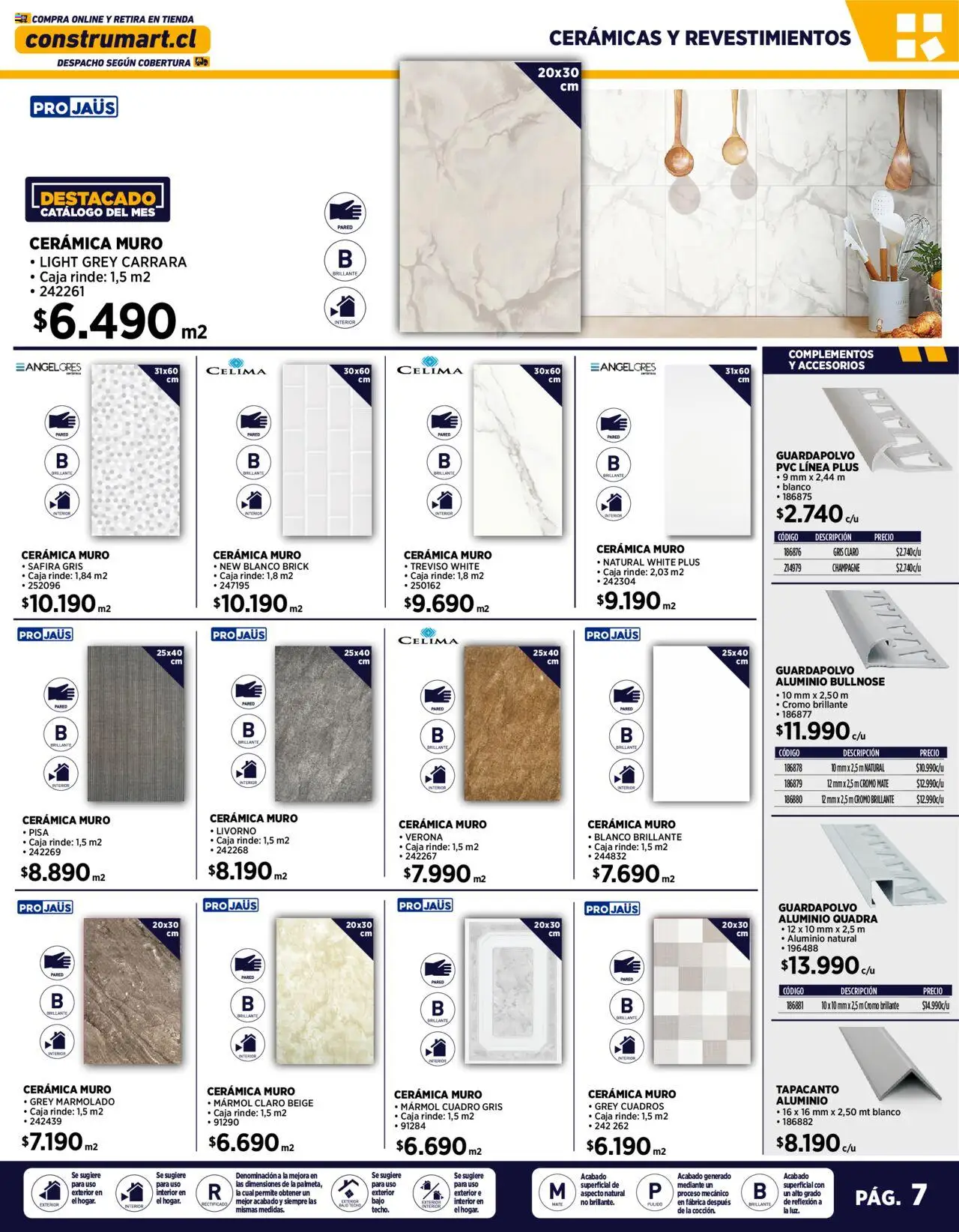 Construmart ofertas  │ válido desde el 01.08.2025 | Página: 7 | Productos: Cuadro, Caja, Mate