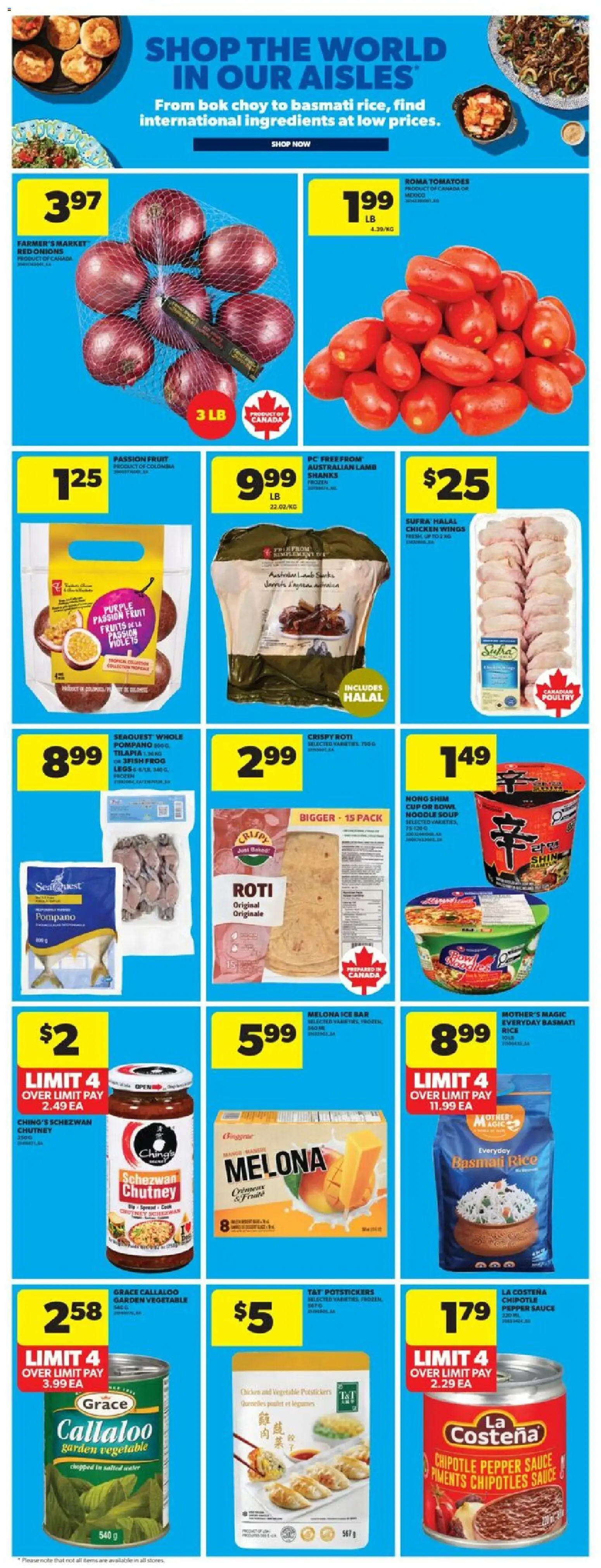 Real Canadian Superstore flyer valid from 11.12.2025 | Page: 15 | Products: Chicken wings, PC, Chicken, Tomatoes