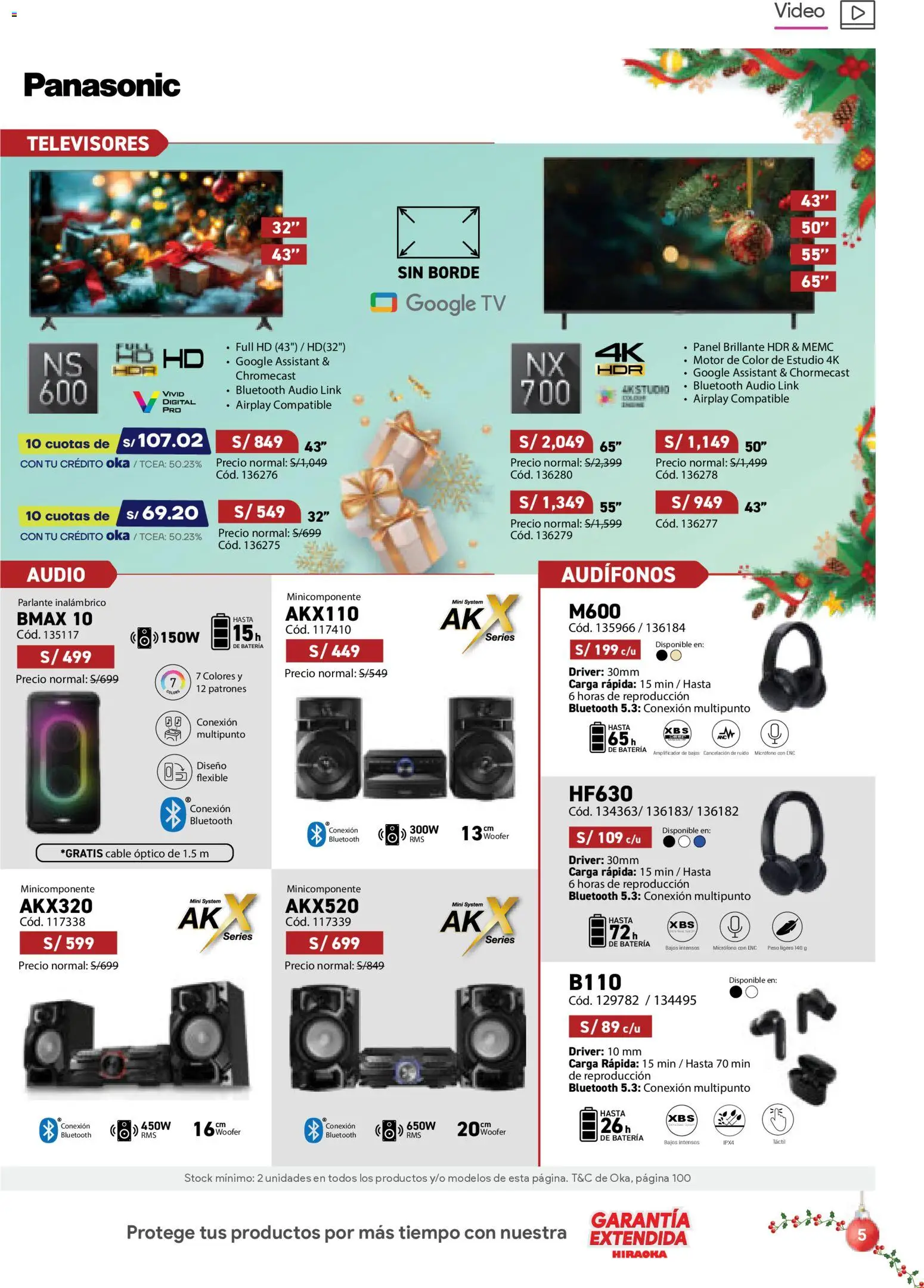 Catálogo Hiraoka válido desde 06.12.2025 | Página: 5 | Productos: Video, Audio, Micrófono, Parlante