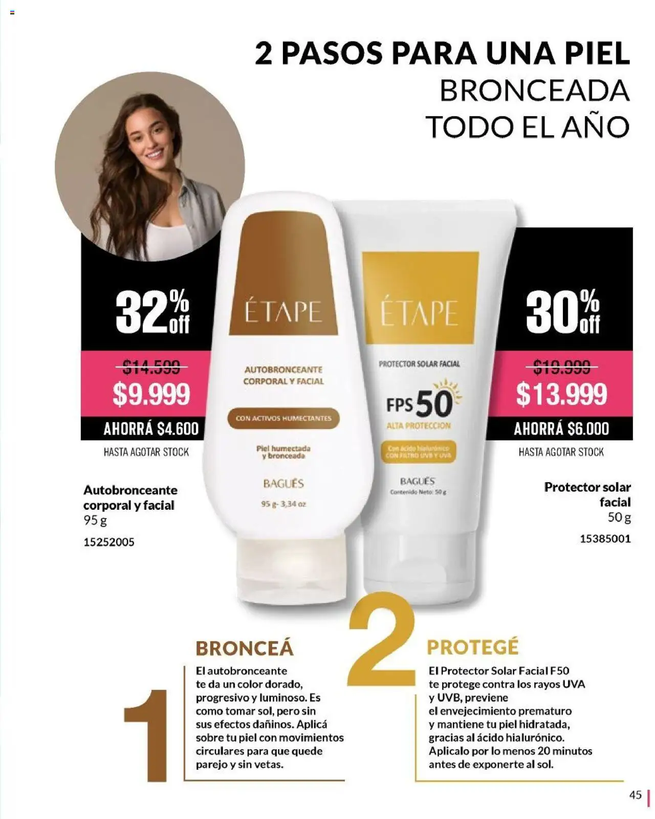 Bagués catálogo │ válido desde el 01.06.2025 | Página: 45 | Productos: Sobre, Protector solar, Uva, Té