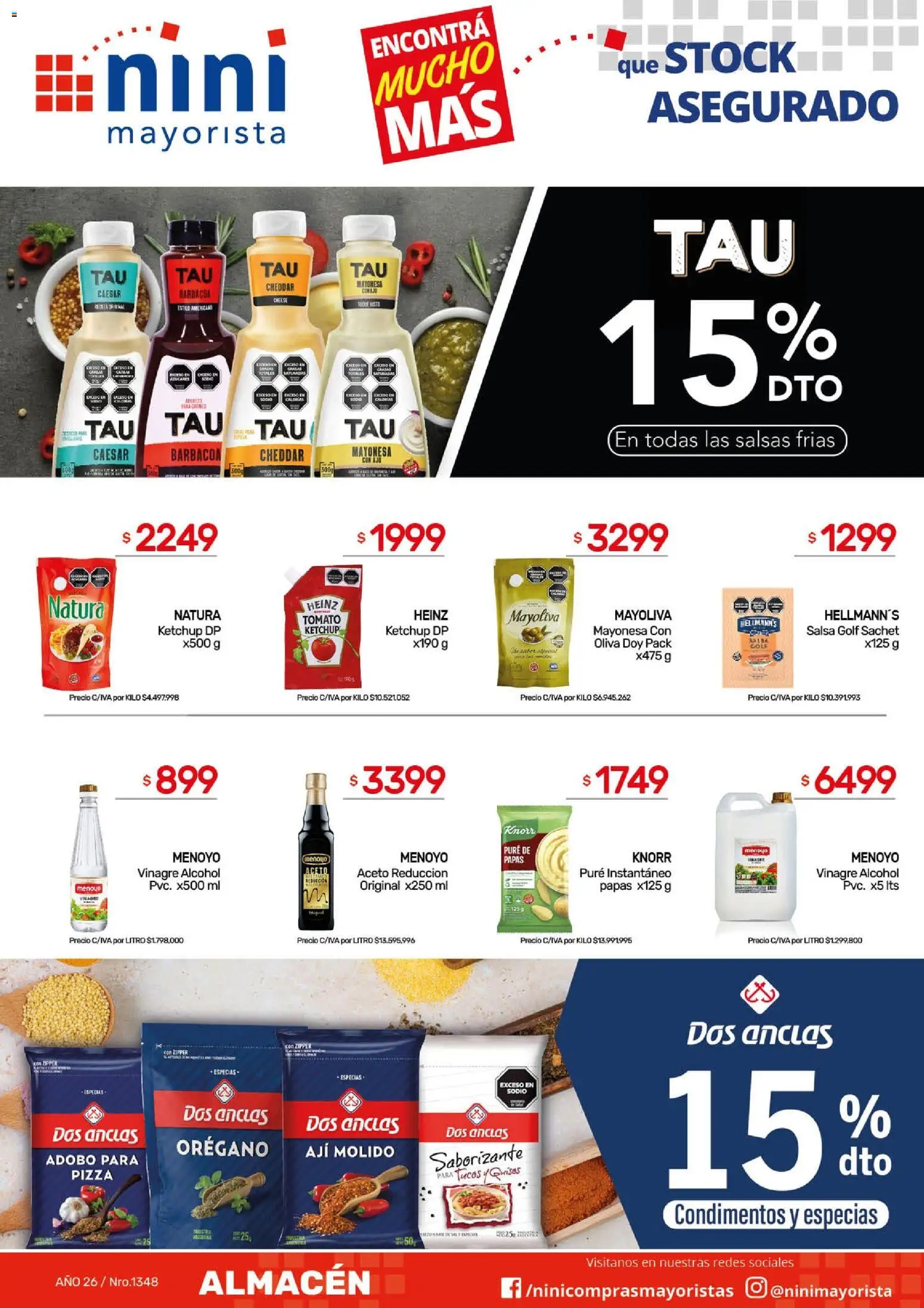 NINI Mayorista - Ofertas │ válido desde el 23.02.2026 | Página: 18 | Productos: Mayonesa, Ketchup, Pizza, Aji