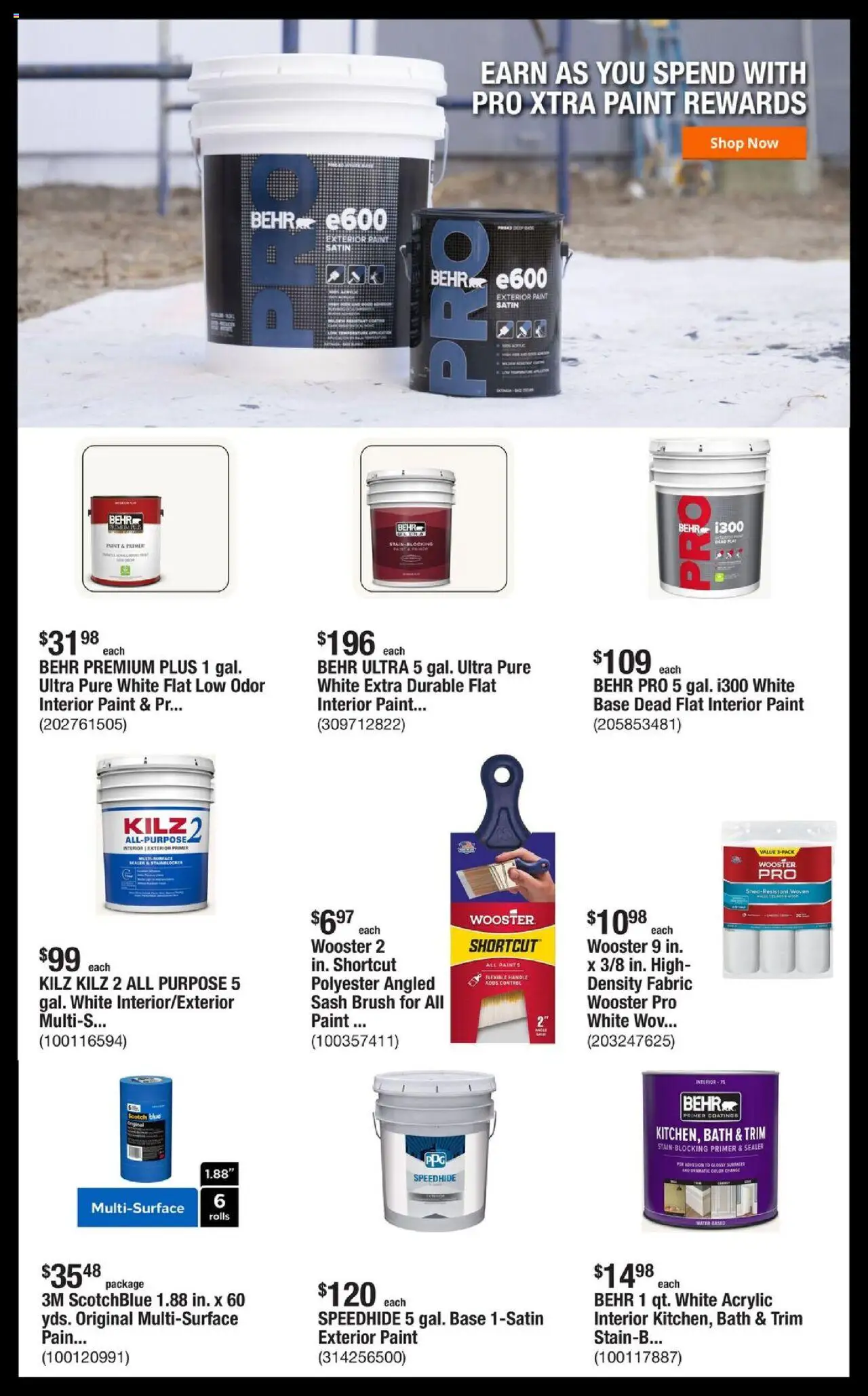 Home Depot Shop Pro Ad - valid from 25.08.2025 | Page: 2 | Products: Trim, Bath, Acrylic, Brush