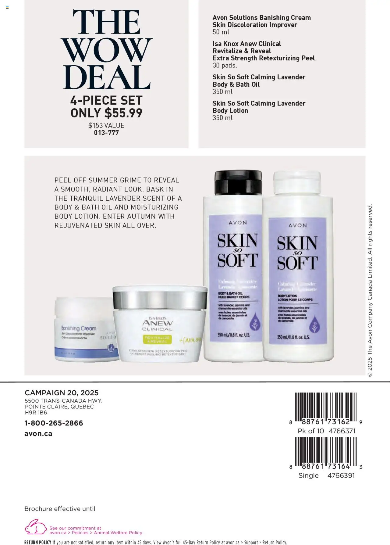 Avon flyer valid from 25.09.2025 | Page: 164 | Products: Peeling, Body lotion, Bath, Oil