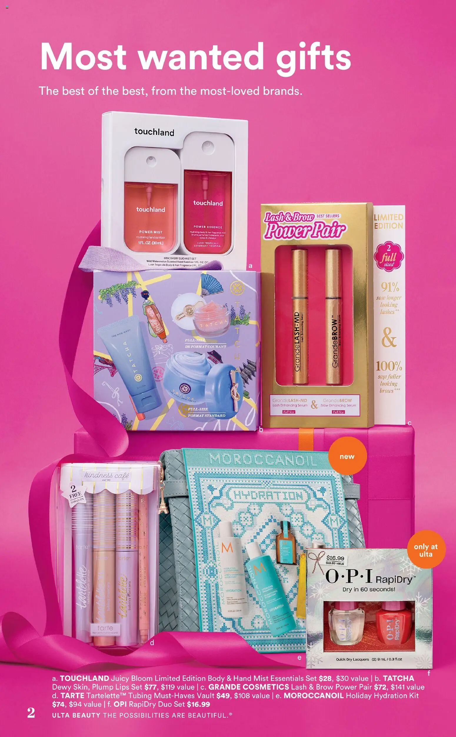 Ulta Beauty Holiday Gift Guide - valid from 15.12.2025 | Page: 2 | Products: Saw, Fragrance, Mascara, Conditioner