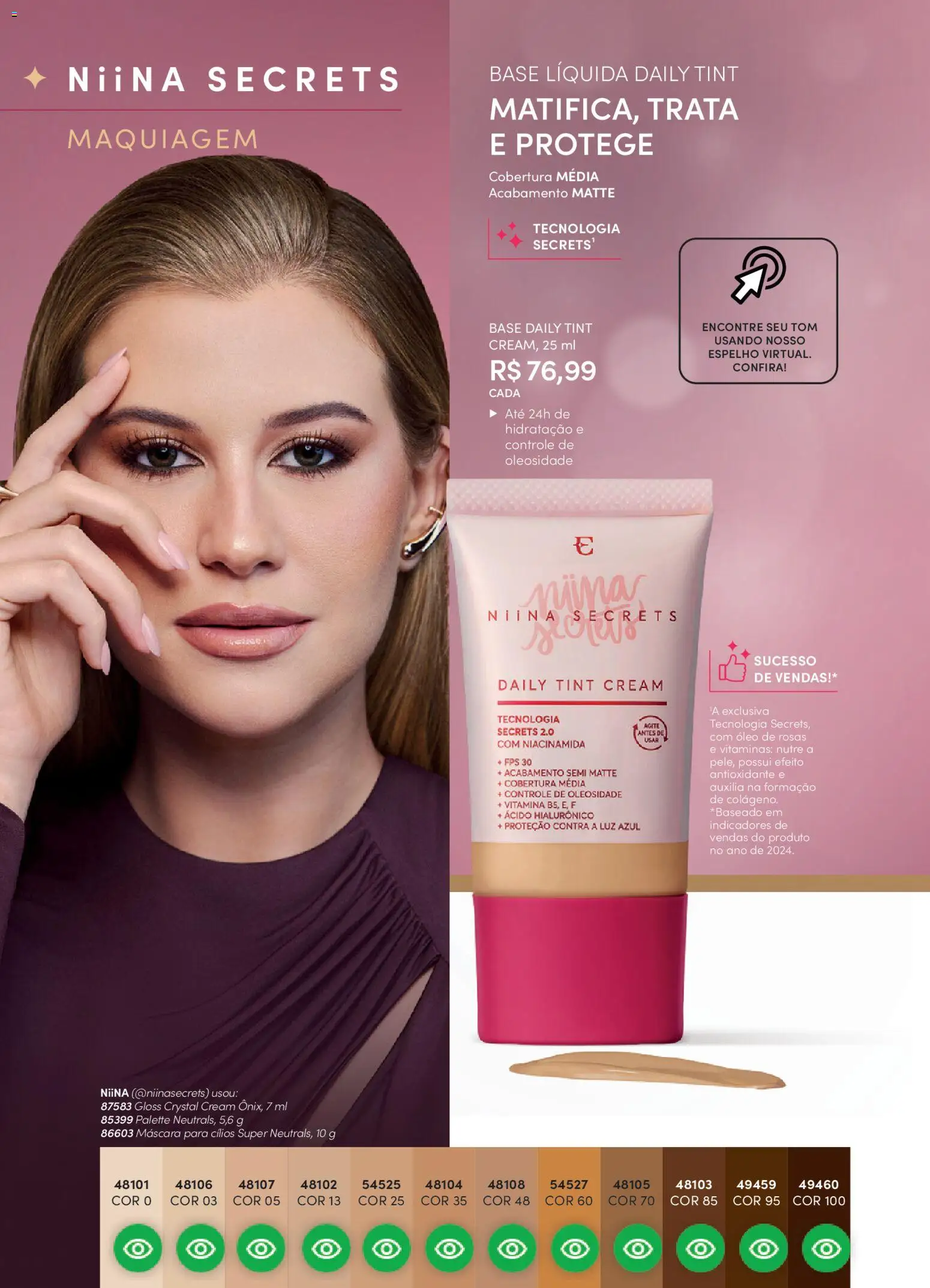 Eudora Folheto - válido de 17.12.2025 | Página: 95 | Produtos: Maquiagem, Máscara para cílios, Óleo, Espelho