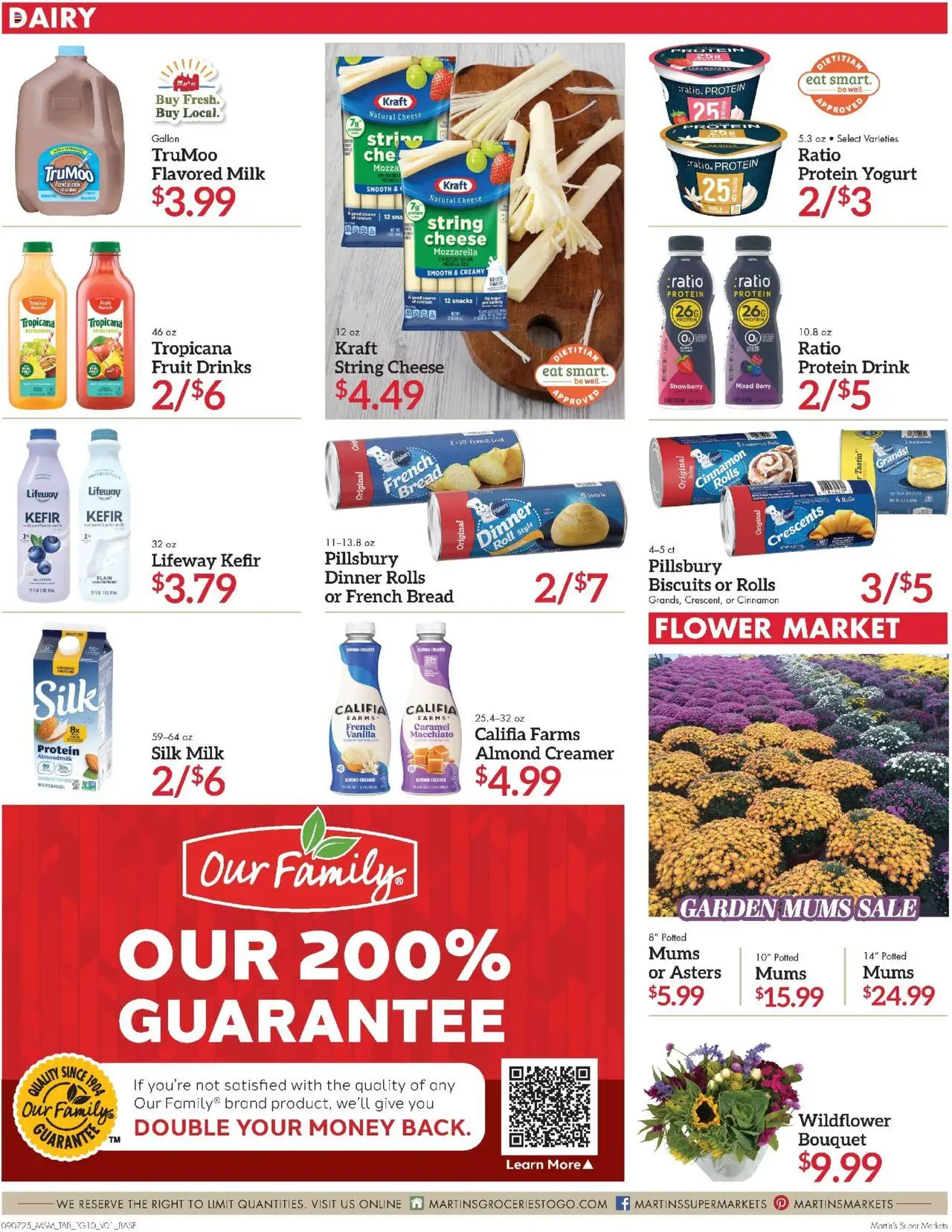 Martin’s Ad - valid from 07.09.2025 | Page: 10 | Products: Probiotics, Milk, Yogurt, Bread