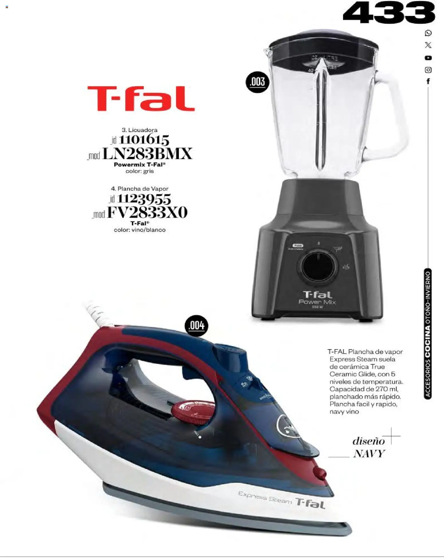 Nuevas ofertas de Price Shoes válidas en toda la República Mexicana desde el 03.11.2025. ¡Encuentra las mejores ofertas en Price Shoes catálogo Accesorios! | Página: 433 | Productos: Licuadora, Cocina, Plancha, Vino