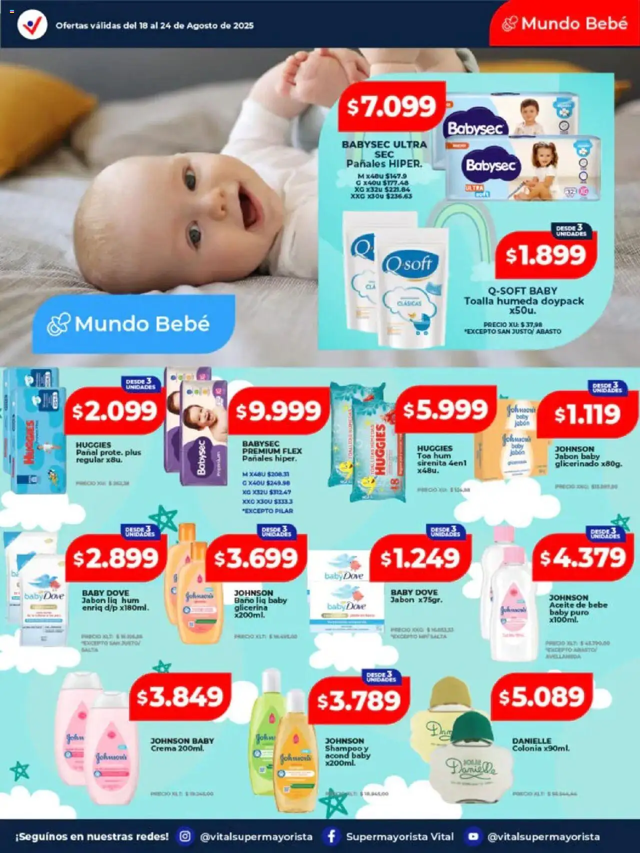 Vital - Ofertas - Abasto │ válido desde el 18.08.2025 | Página: 5 | Productos: Toalla, Baño, Aceite, Shampoo