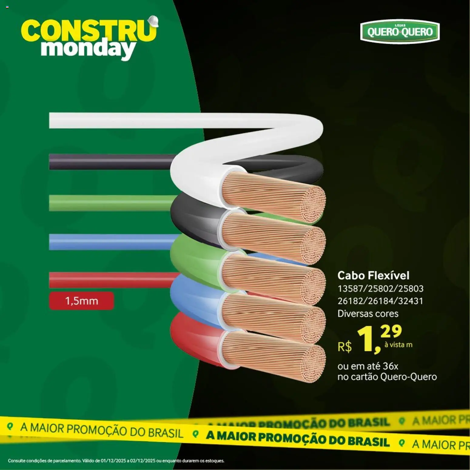 Lojas Quero-Quero Folheto - válido de 01.12.2025 | Página: 47 | Produtos: Cabo
