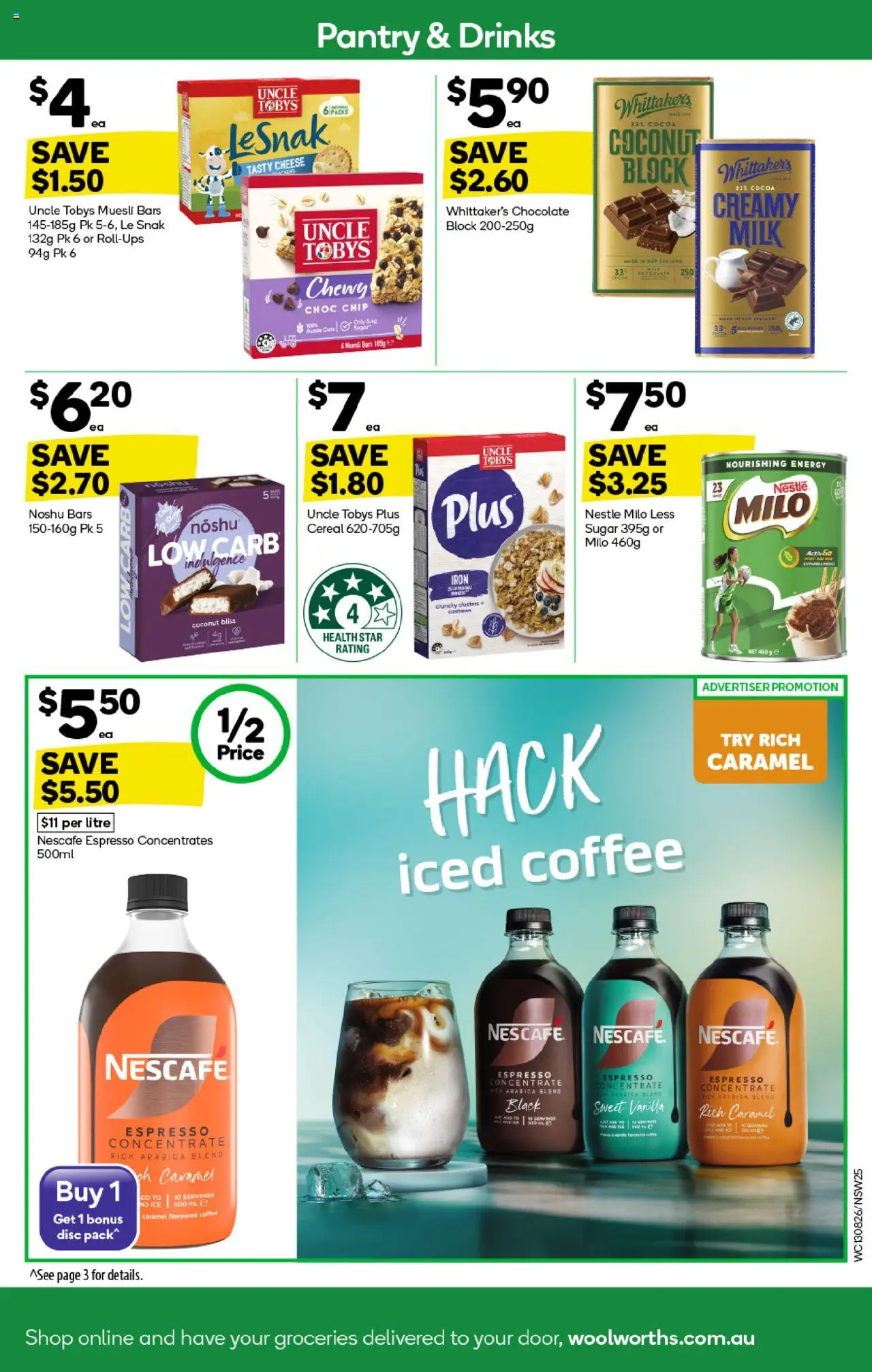 Woolworths catalogue - valid from 13.08.2025 | Page: 25 | Products: Milk, Chocolate, Sugar, Iron