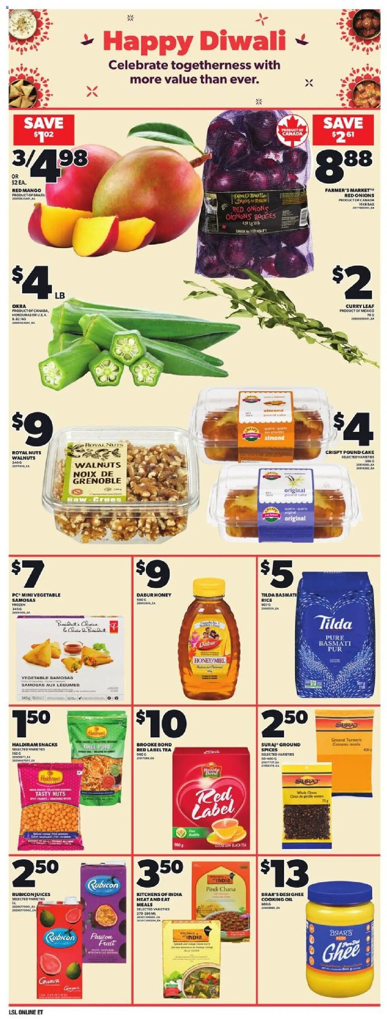 Loblaws flyer valid from 25.09.2025 | Page: 8 | Products: Tea, Nuts, PC, Oil