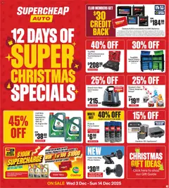 Supercheap Auto catalogue preview  - valid from 03.12.2025