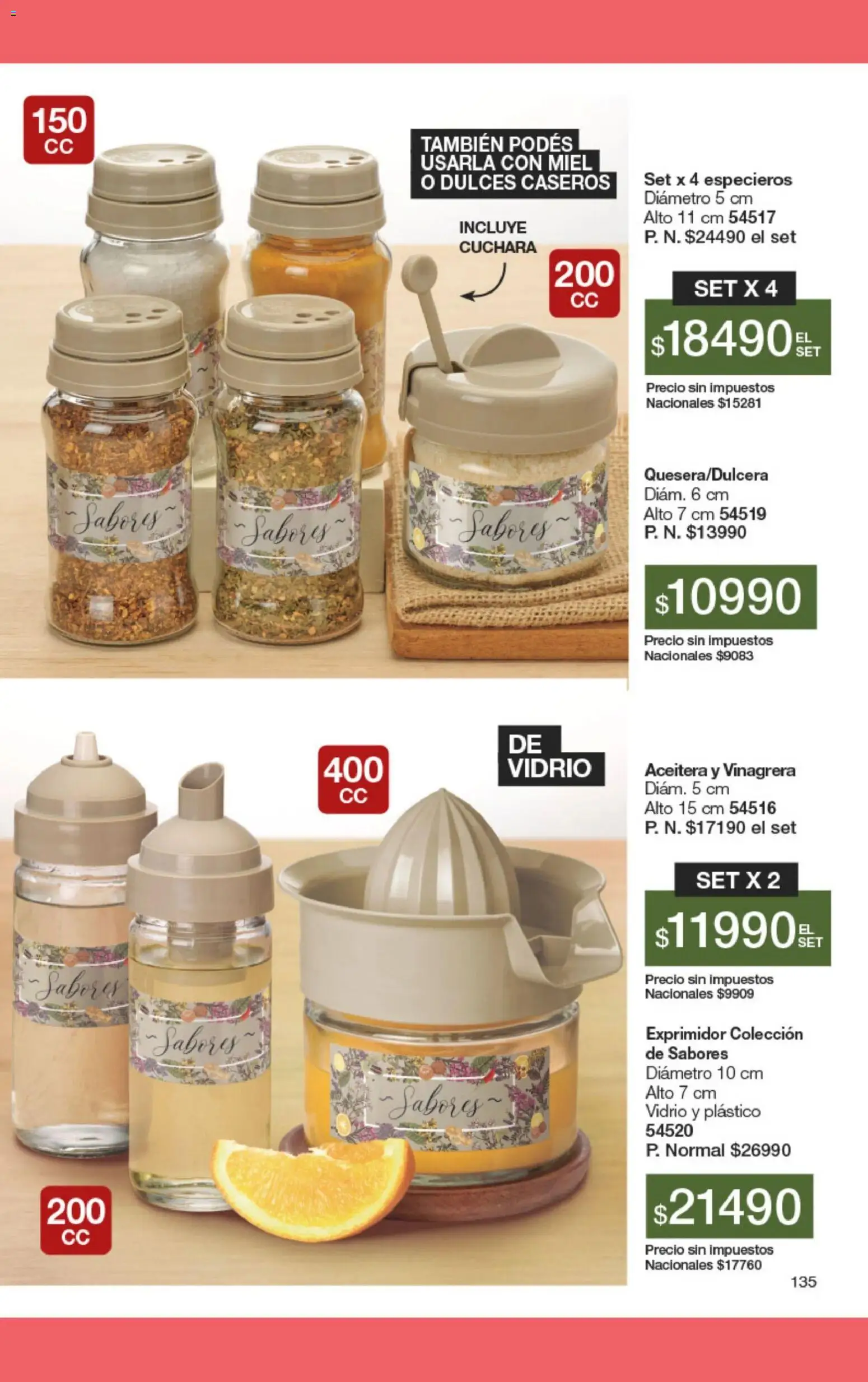 Gigot - CAMPAÑA 03 │ válido desde el 01.03.2026 | Página: 135 | Productos: Cuchara, Exprimidor, Aceitera