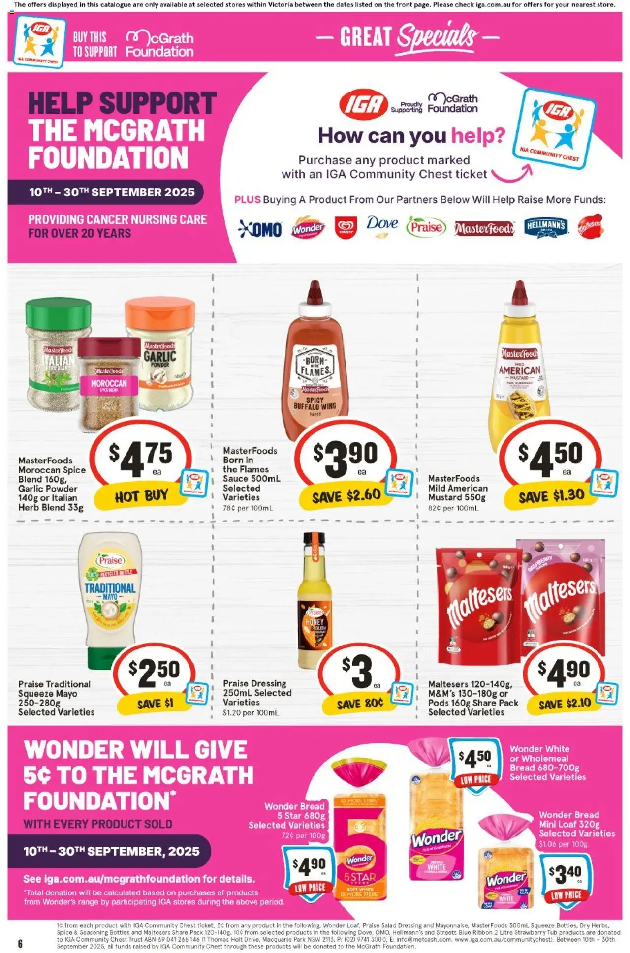 IGA catalogue - valid from 10.09.2025 | Page: 6 | Products: Herb, Honey, Salad, Garlic