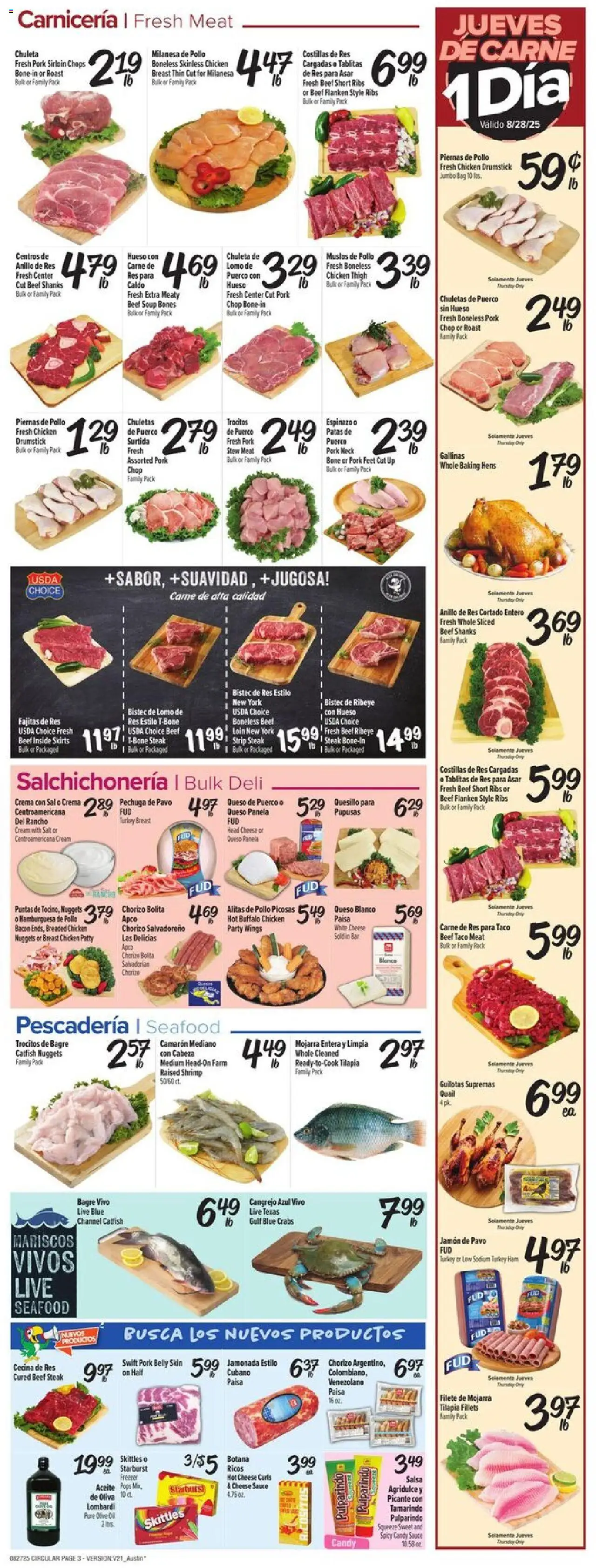 Fiesta Mart Weekly Ad - valid from 27.08.2025 | Page: 3 | Products: Ham, Beef, Skirts, Salt
