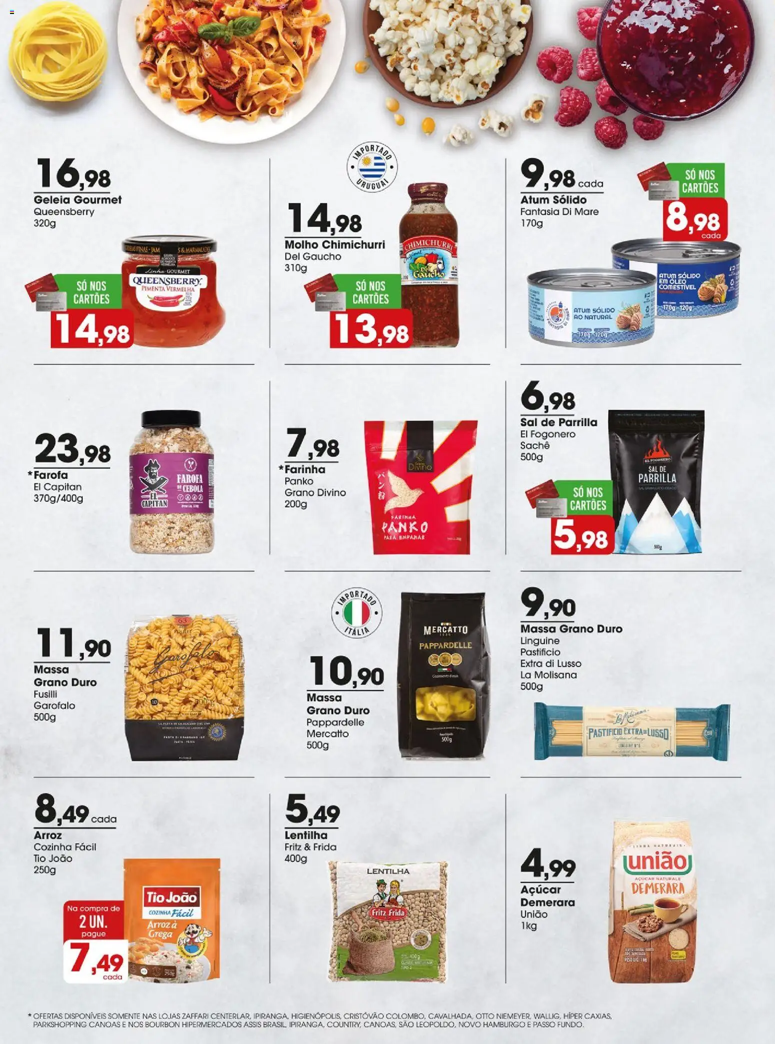 Zaffari Folheto - válido de 16.12.2025 | Página: 4 | Produtos: Cebola, Bourbon, Massa, Sal