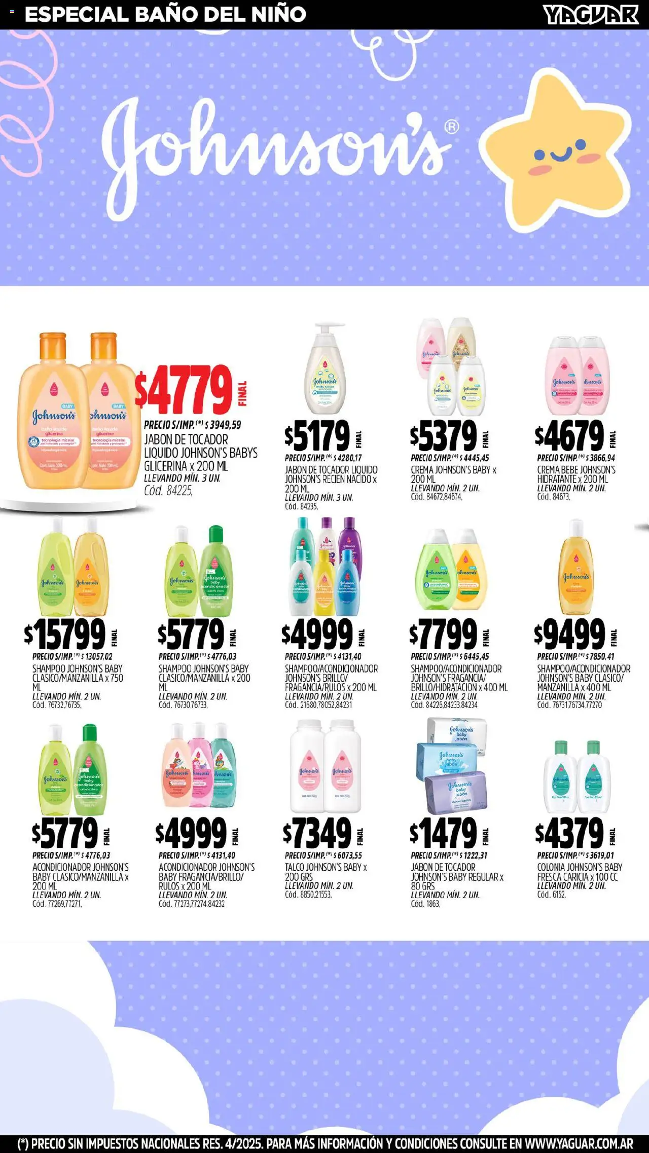 Yaguar - José C. Paz │ válido desde el 13.10.2025 | Página: 23 | Productos: Baño, Shampoo, Acondicionador, Crema