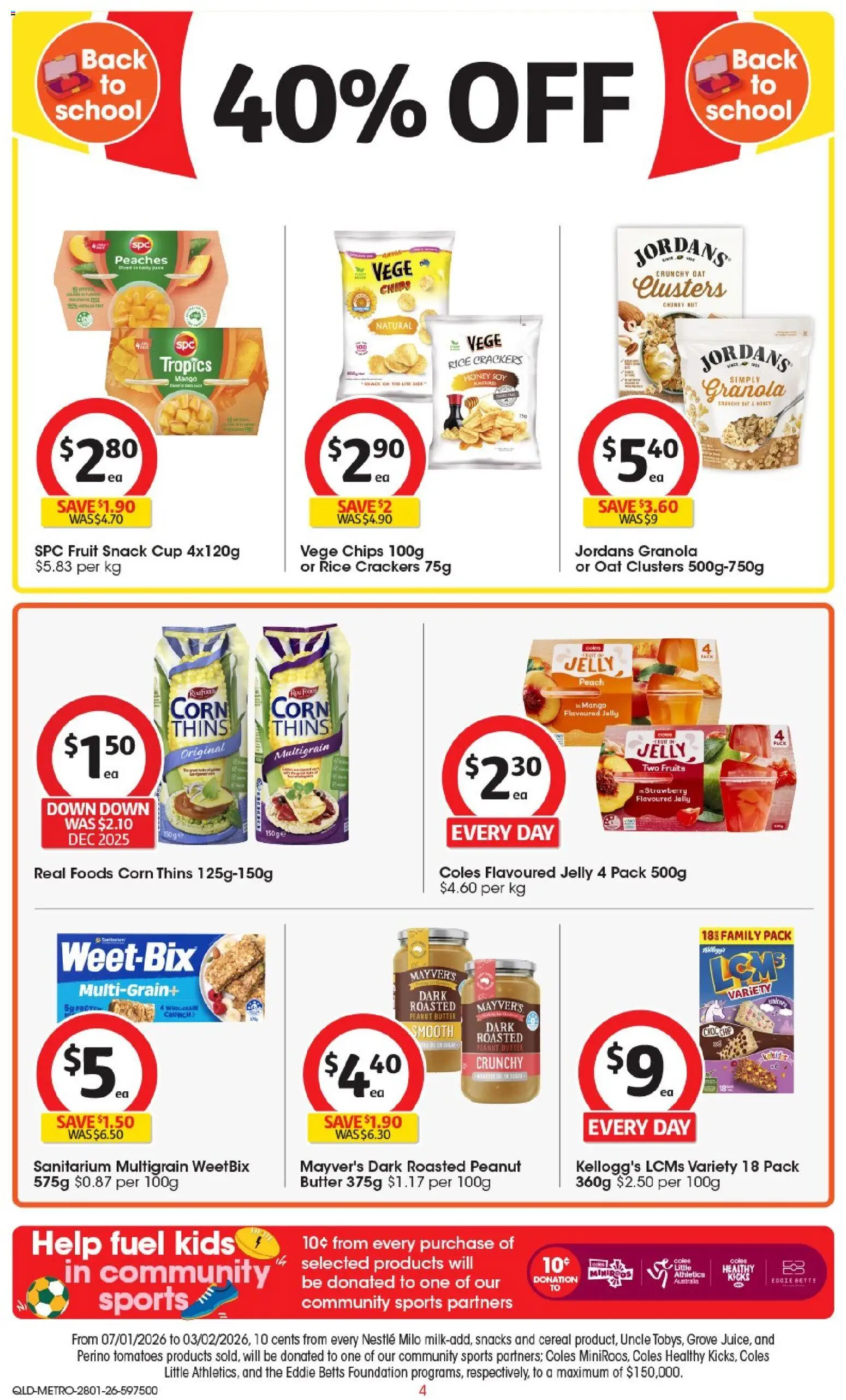 Coles catalogue - valid from 28.01.2026 | Page: 5 | Products: Crackers, Granola, Honey, Foundation