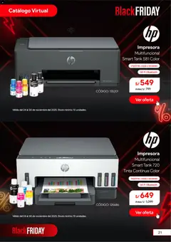 Vista previa de folleto Hiraoka - Black Friday de la Hiraoka válido desde 24.11.2025 | Página: 22 | Productos: Impresora