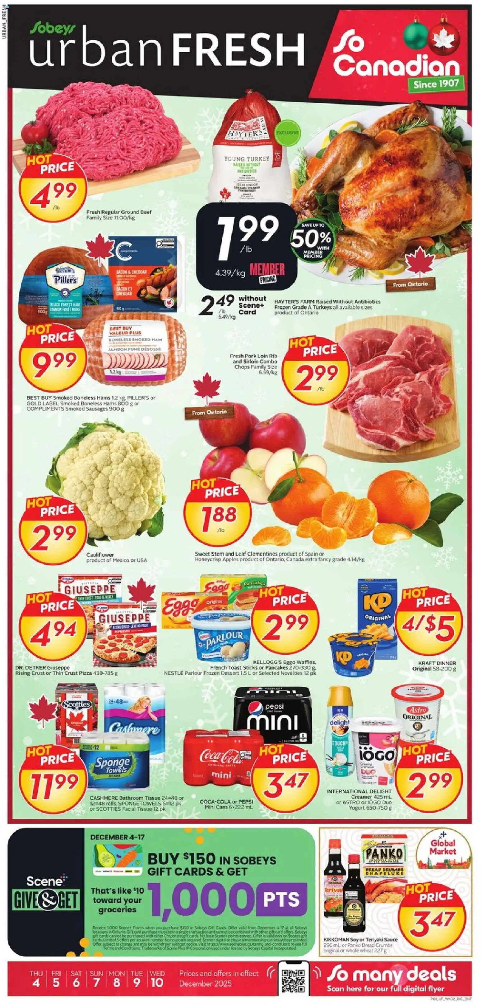 Sobeys flyer valid from 04.12.2025 | Page: 1