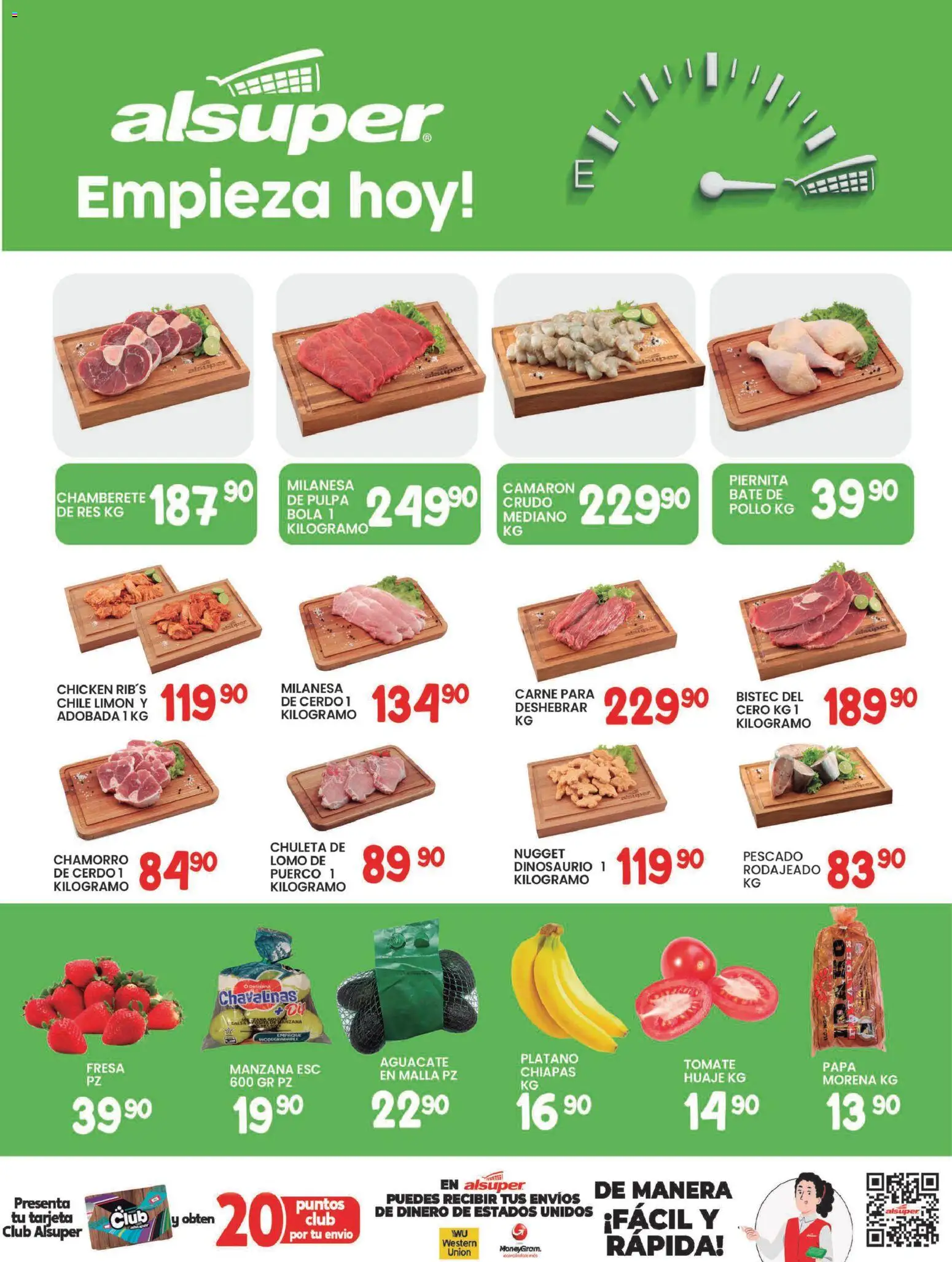 Nuevas ofertas de Alsuper válidas en toda la República Mexicana desde el 13.01.2026. ¡Encuentra las mejores ofertas en Alsuper folleto Saltillo! | Página: 8 | Productos: Plátano, Papa, Manzana, Limón