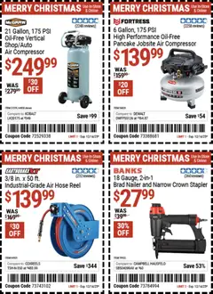 Preview of Harbor Freight weekly ads valid from 02.12.2025 | Page: 13 | Products: Compressor, Stapler