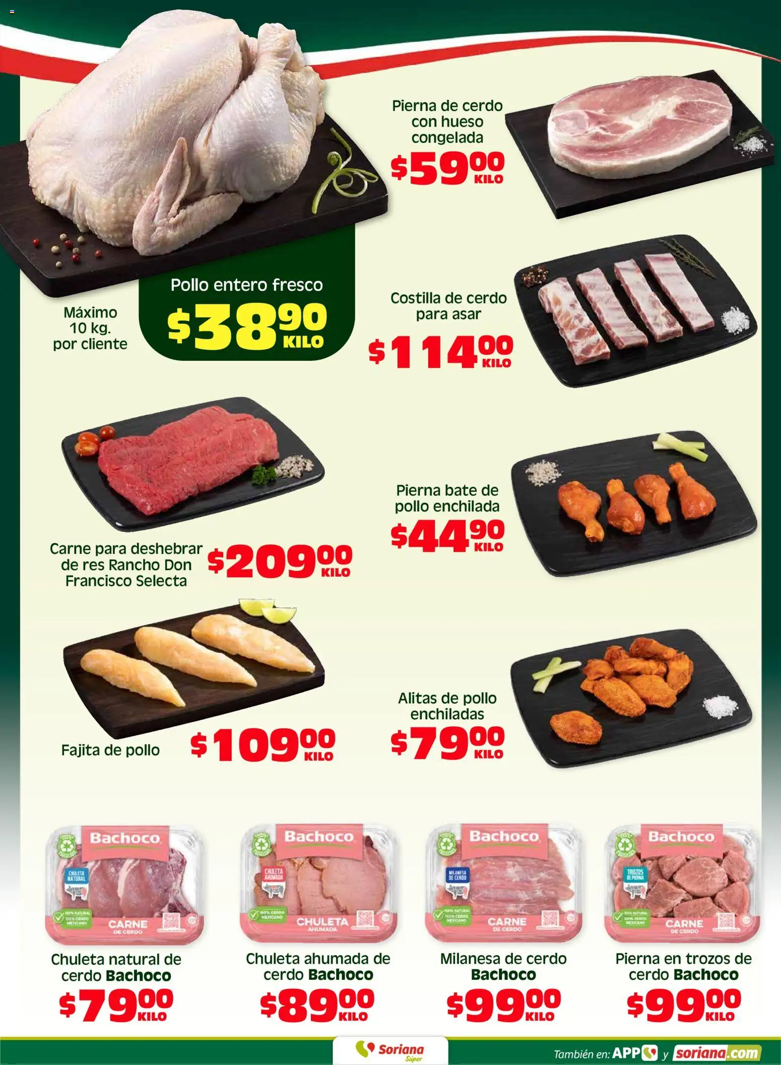Nuevas ofertas de Soriana válidas en toda la República Mexicana desde el 17.04.2026. ¡Encuentra las mejores ofertas en Soriana Fin de Semana Súper: BCS, Son y Sin! | Página: 2 | Productos: Pollo, Milanesa, Cerdo, Res