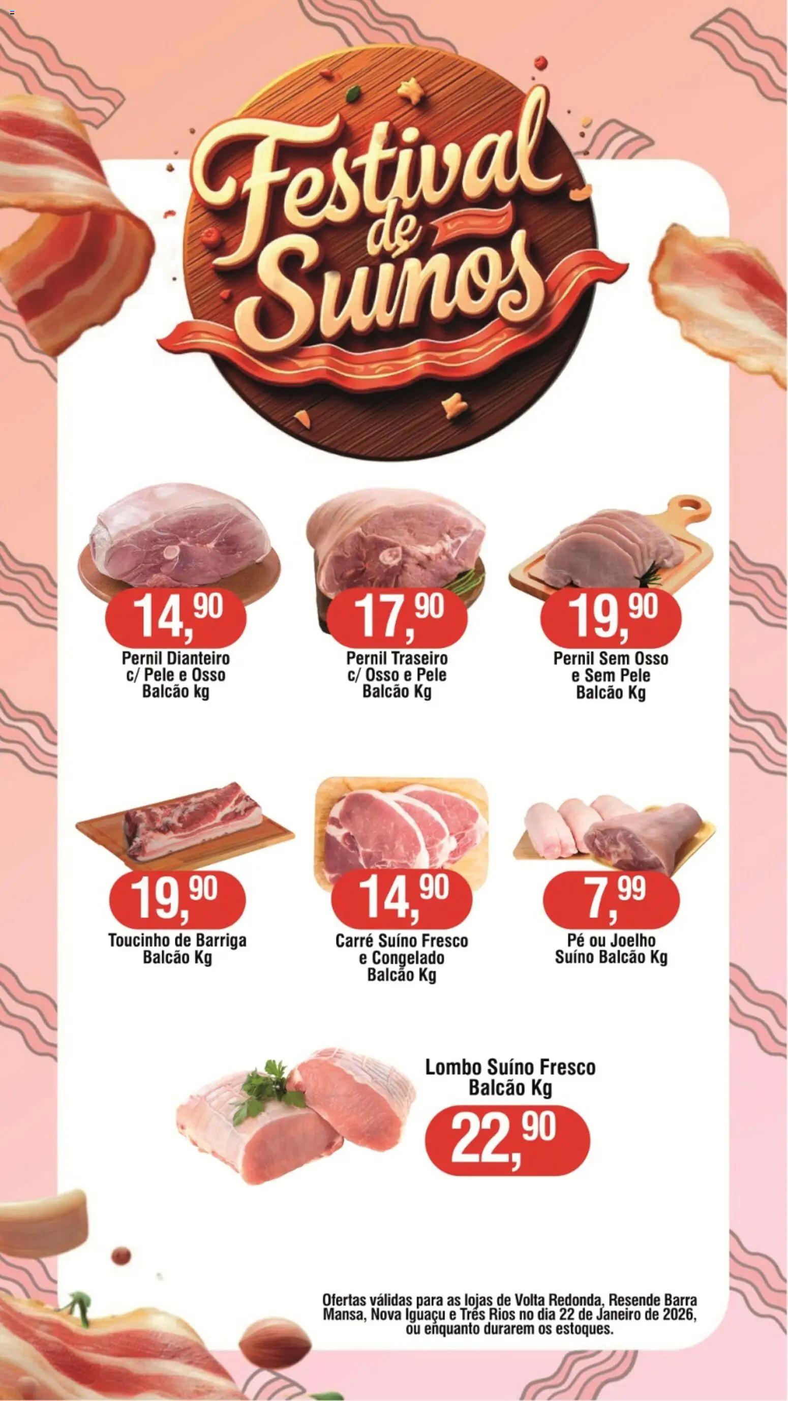 Royal Supermercados Folheto - válido de 22.01.2026 | Página: 1 | Produtos: Lombo, Pernil