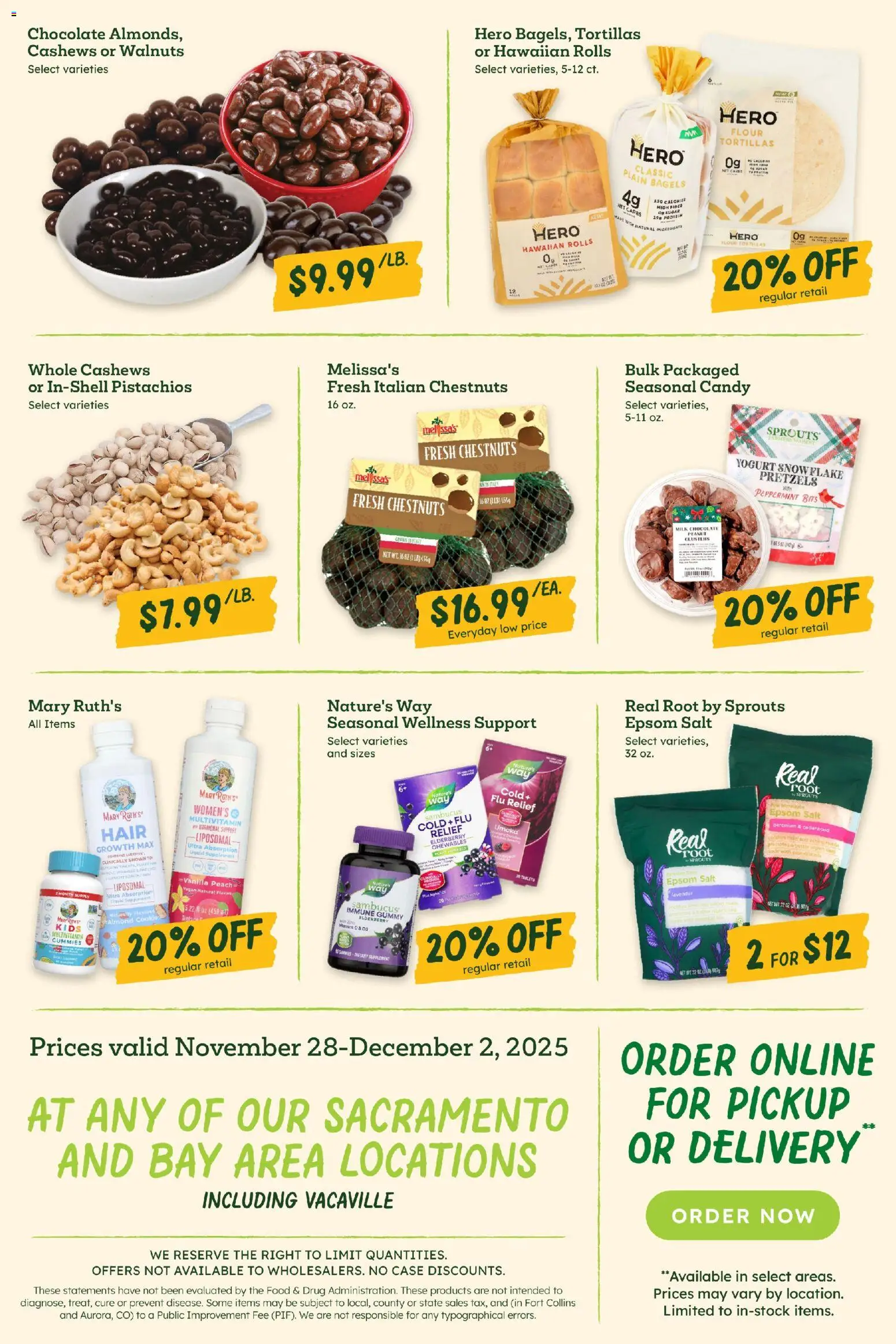 Sprouts Weekly Ad - valid from 28.11.2025 | Page: 4 | Products: Multivitamin, Chocolate, Sugar, Case