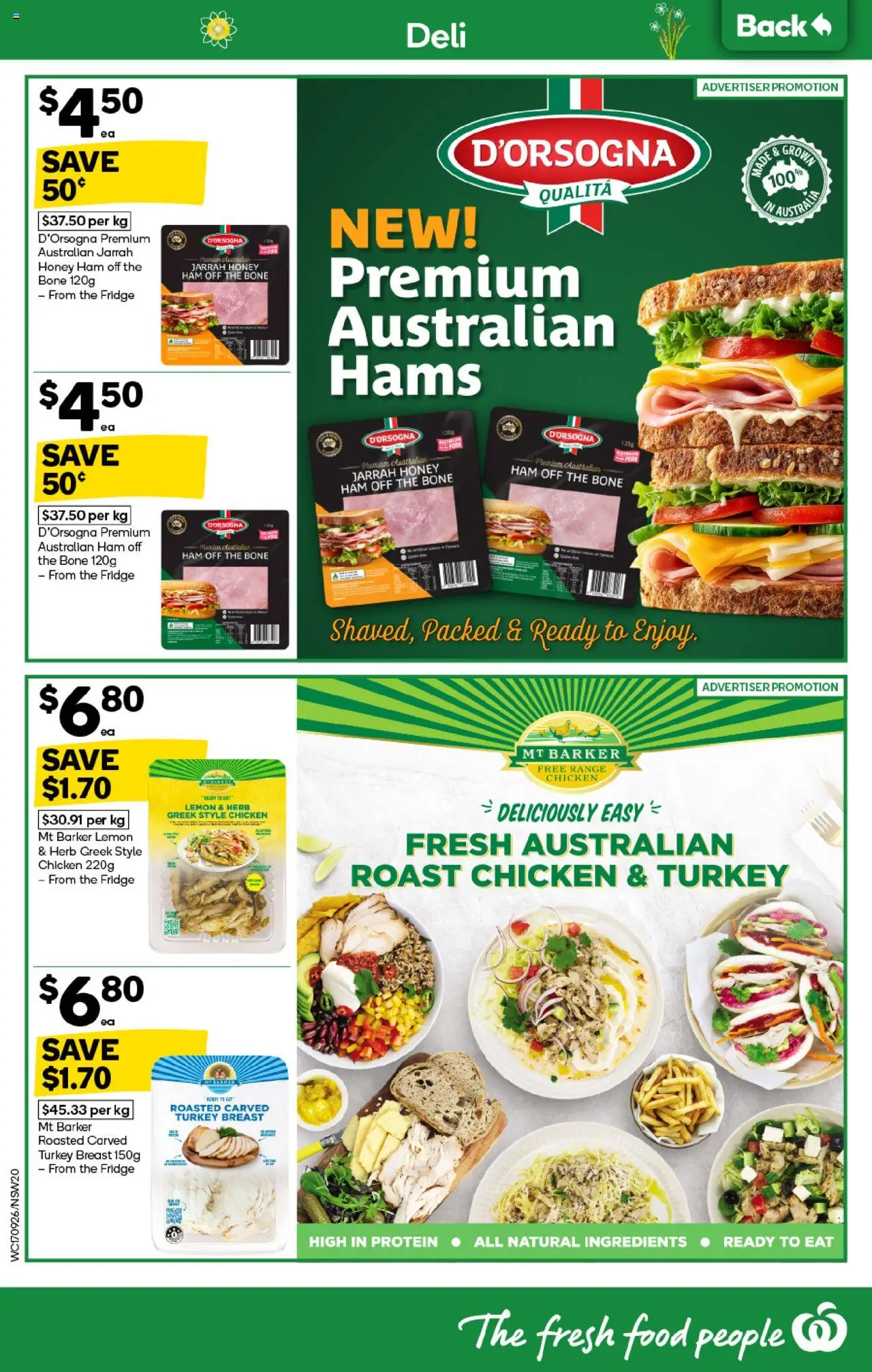 Woolworths catalogue - valid from 17.09.2025 | Page: 18 | Products: Herb, Honey, Lemon, Turkey