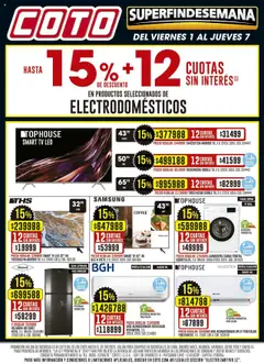 Vista previa Coto ofertas electro válido desde el 01.08.2025