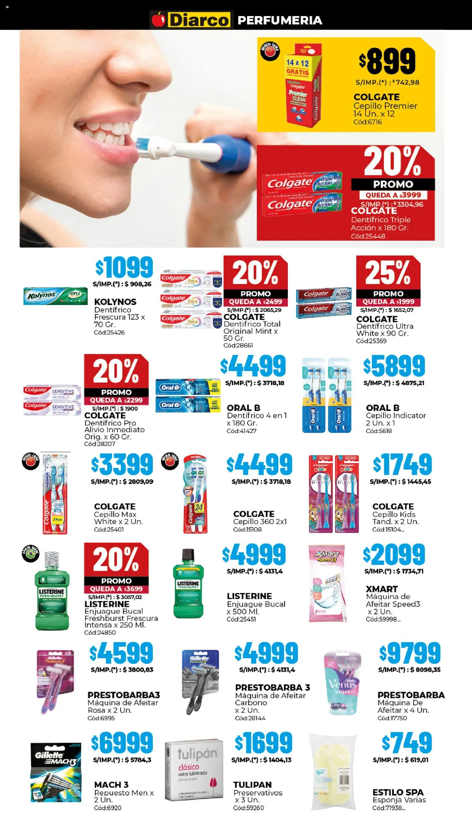 Diarco ofertas │ válido desde el 02.03.2026 | Página: 14 | Productos: Cepillo, Enjuague bucal, Esponja, Preservativos