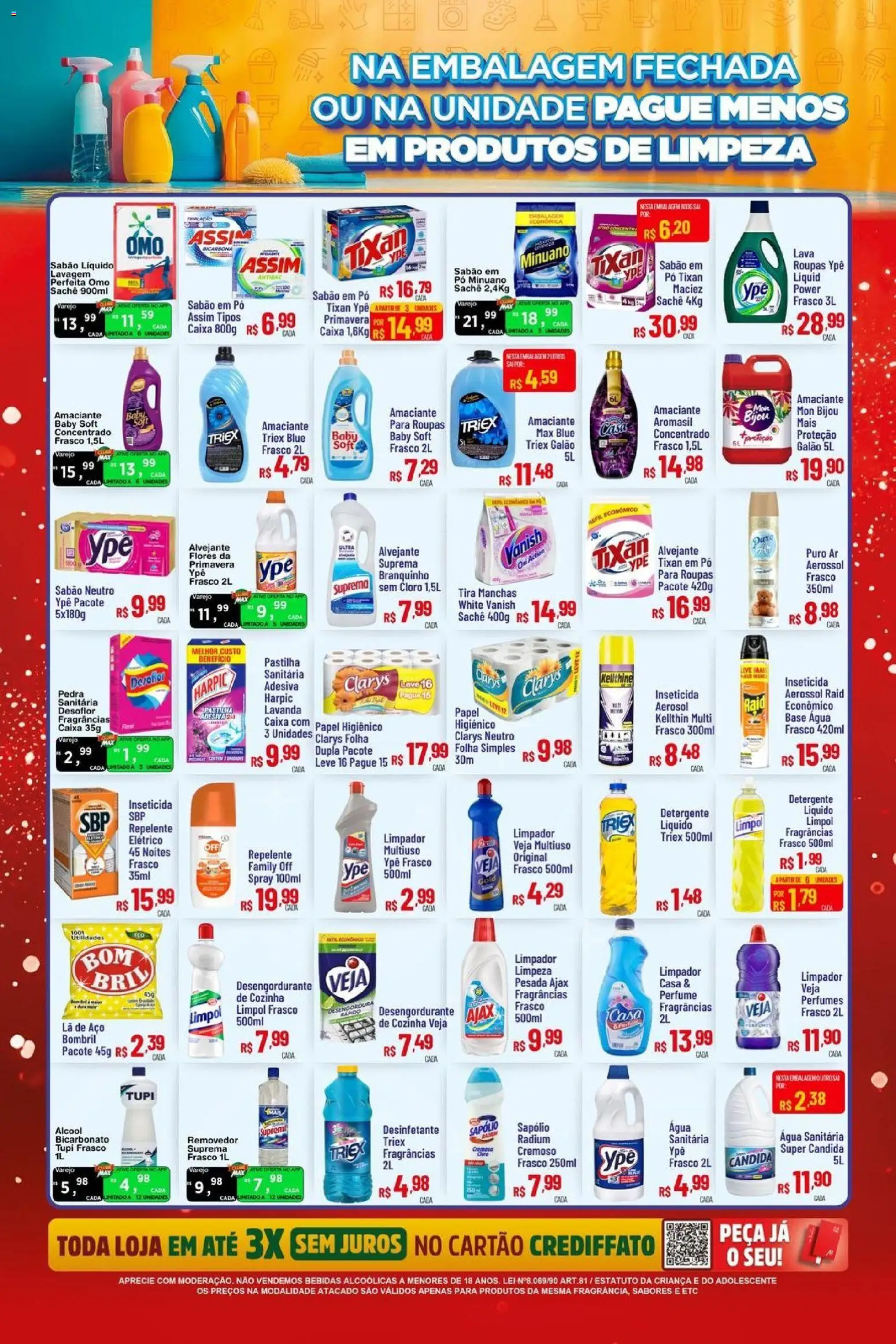 Max Atacadista Folheto - válido de 17.11.2025 | Página: 7 | Produtos: Desengordurante, Sabão em pó, Flores, Vanish