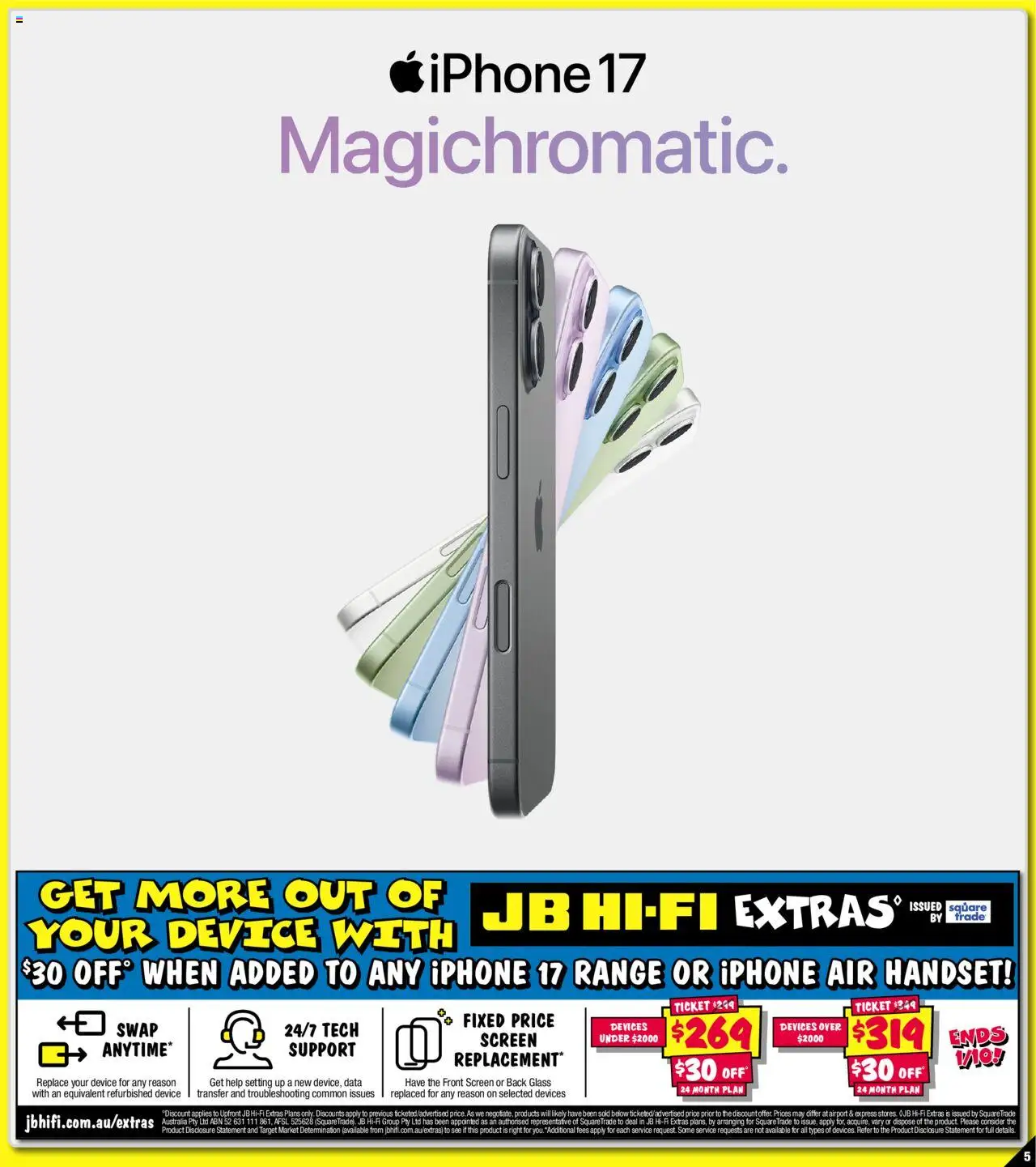 JB Hi-Fi catalogue - valid from 12.09.2025 | Page: 5 | Products: Device, Iphone, Screen